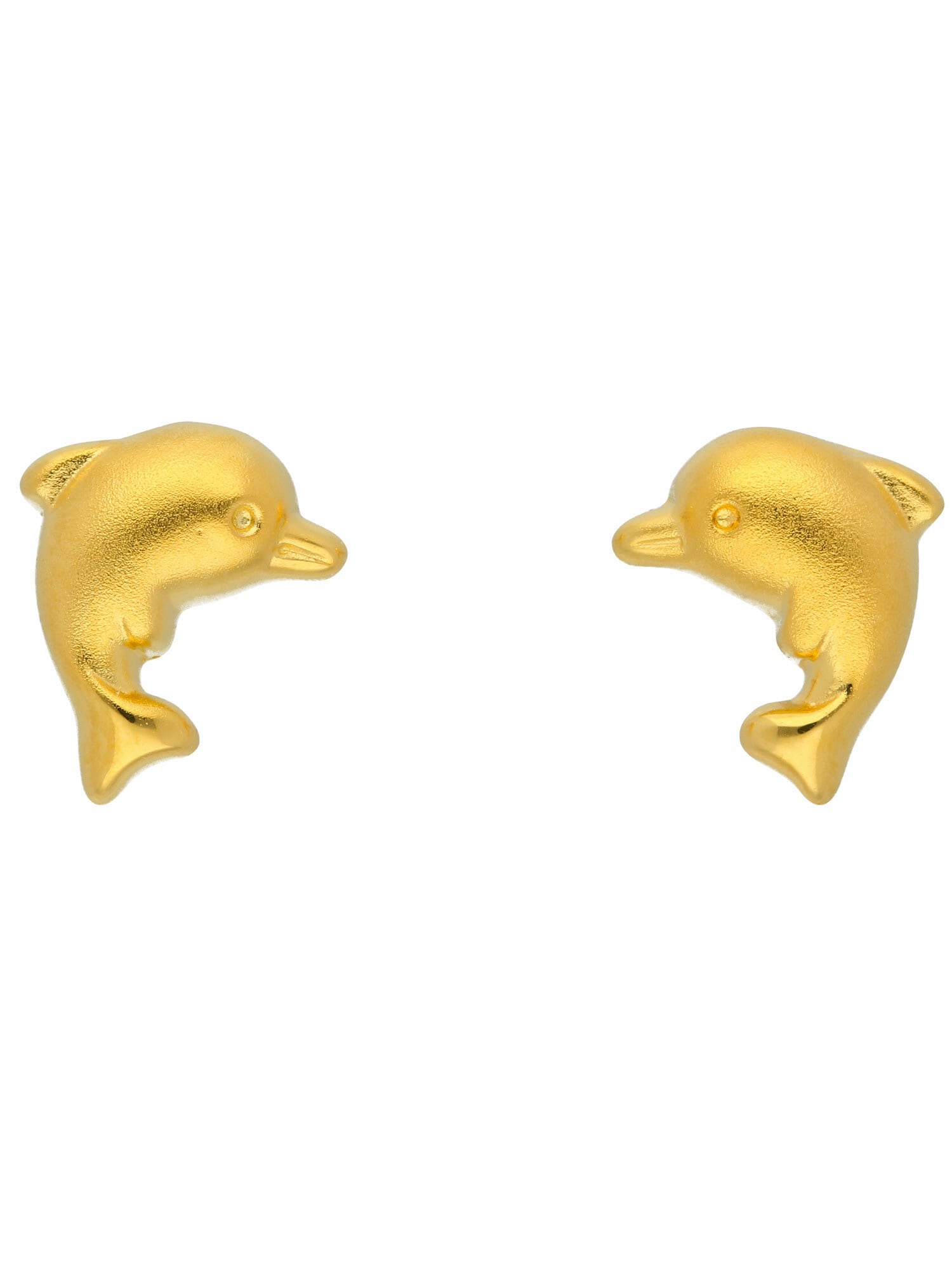 Paar Ohrhänger »1 Paar 585 Gold Ohrringe / Ohrstecker Delphin«, 585 Gold Goldschmuck...