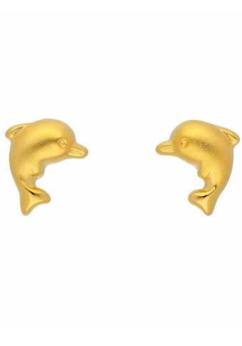 Paar Ohrhänger »1 Paar 333 Gold Ohrringe / Ohrstecker Delphin«