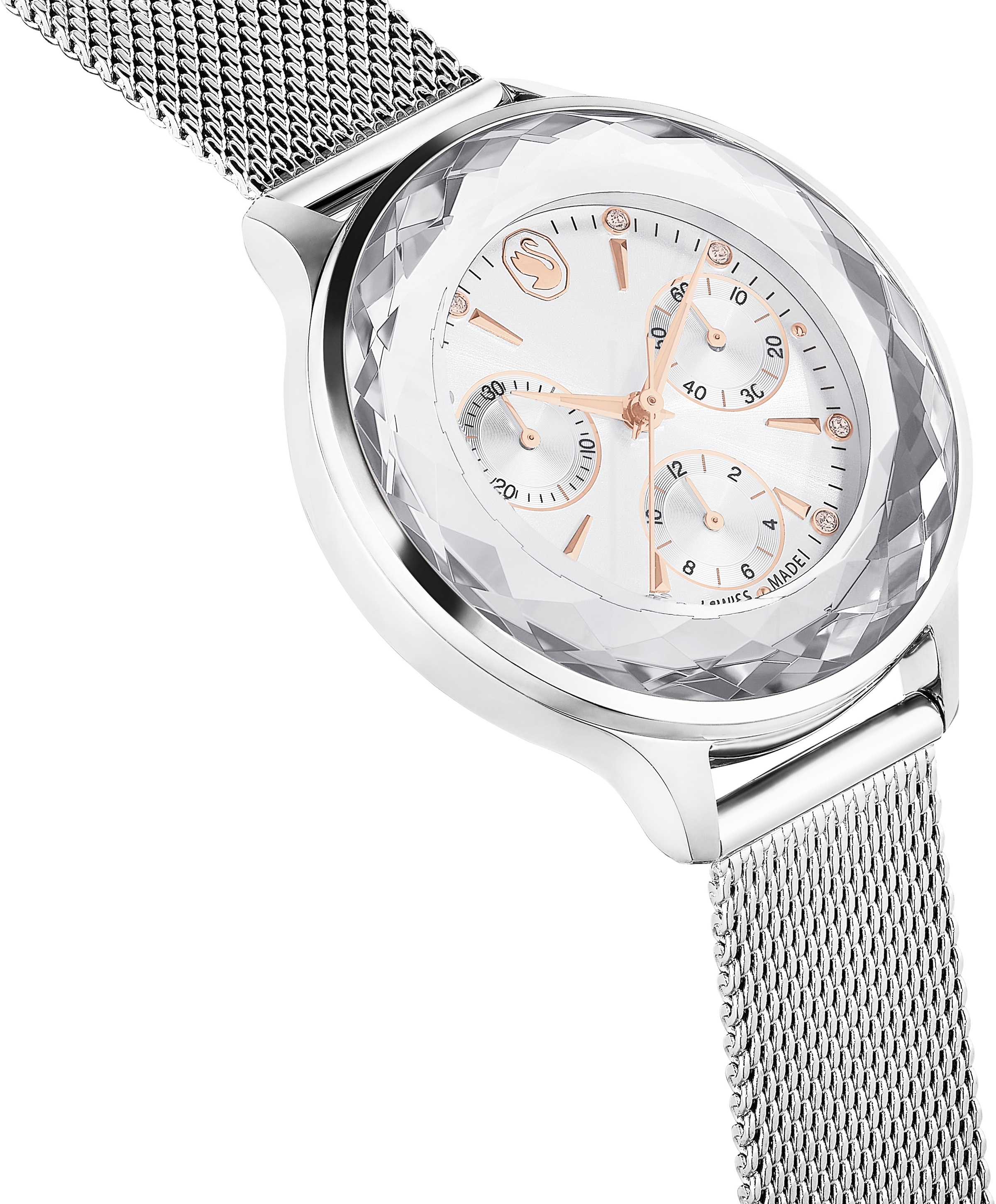 Swarovski Chronograph »NOVA CHRONO«, Armbanduhr, Quarzuhr, Damenuhr, Stoppfunktion, Swarovski®-Kristall
