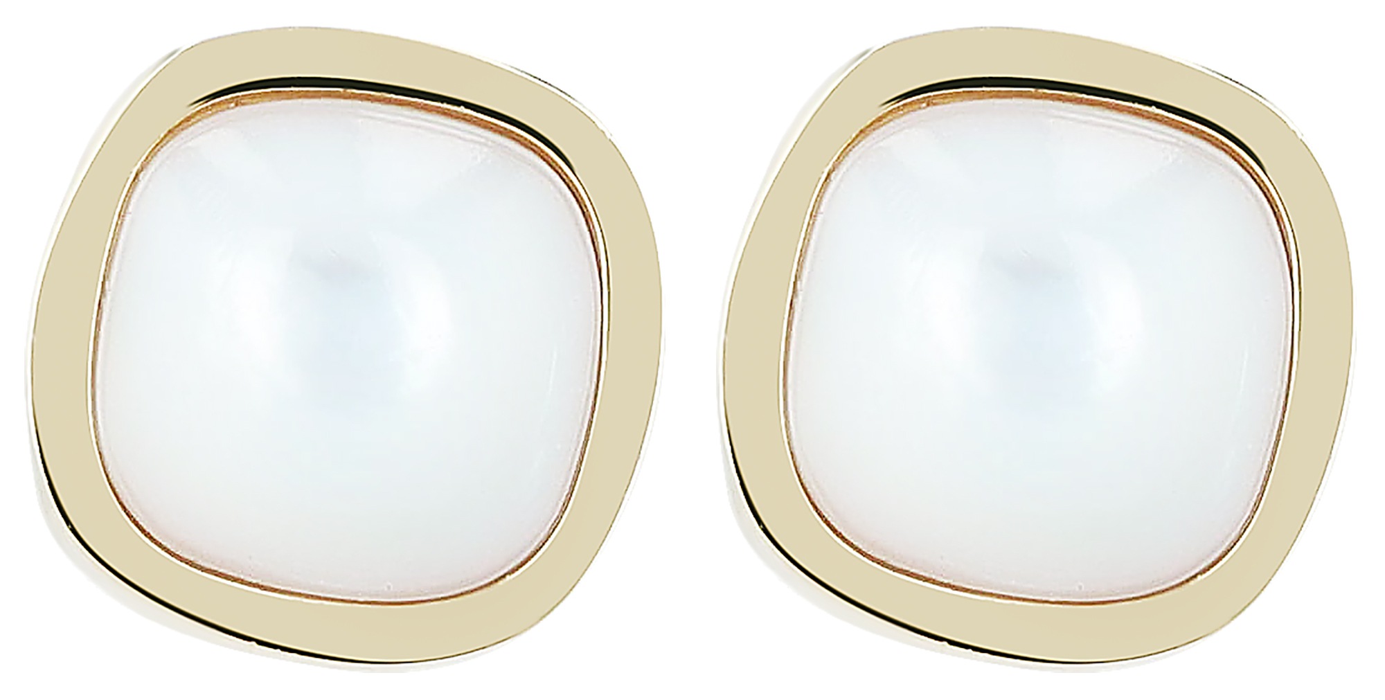 Adelia´s Paar Ohrhänger »Damen Ohrringe – Ohrstecker aus Edelstahl mit Perlmutt« Schöne Geschenkidee zum einen besonderen Tag