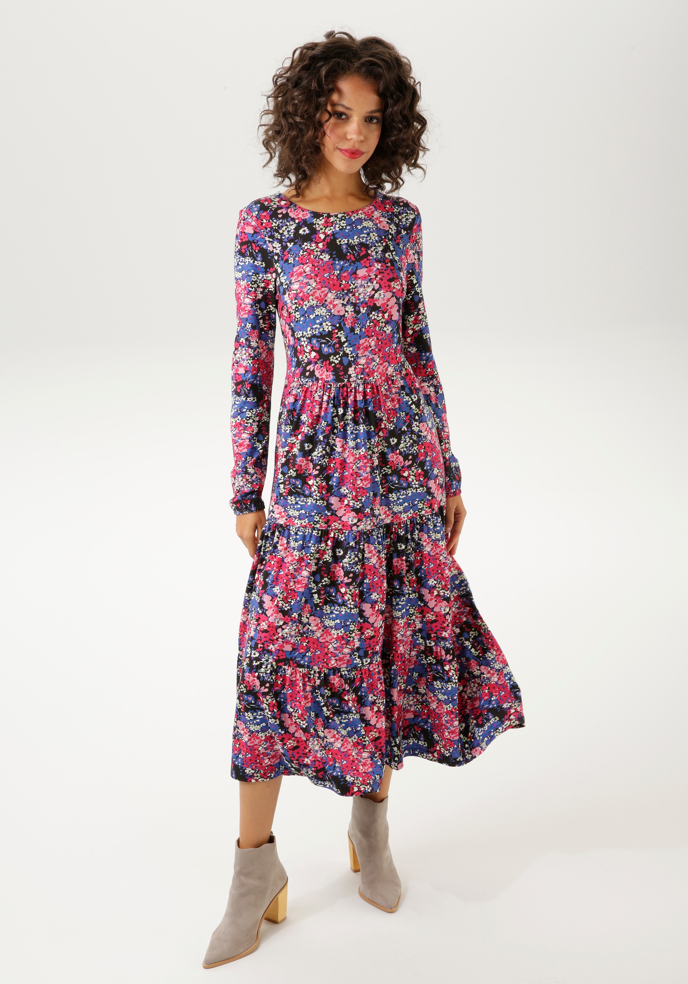 Aniston CASUAL Suknelė su abstraktus Blumendruck - je...