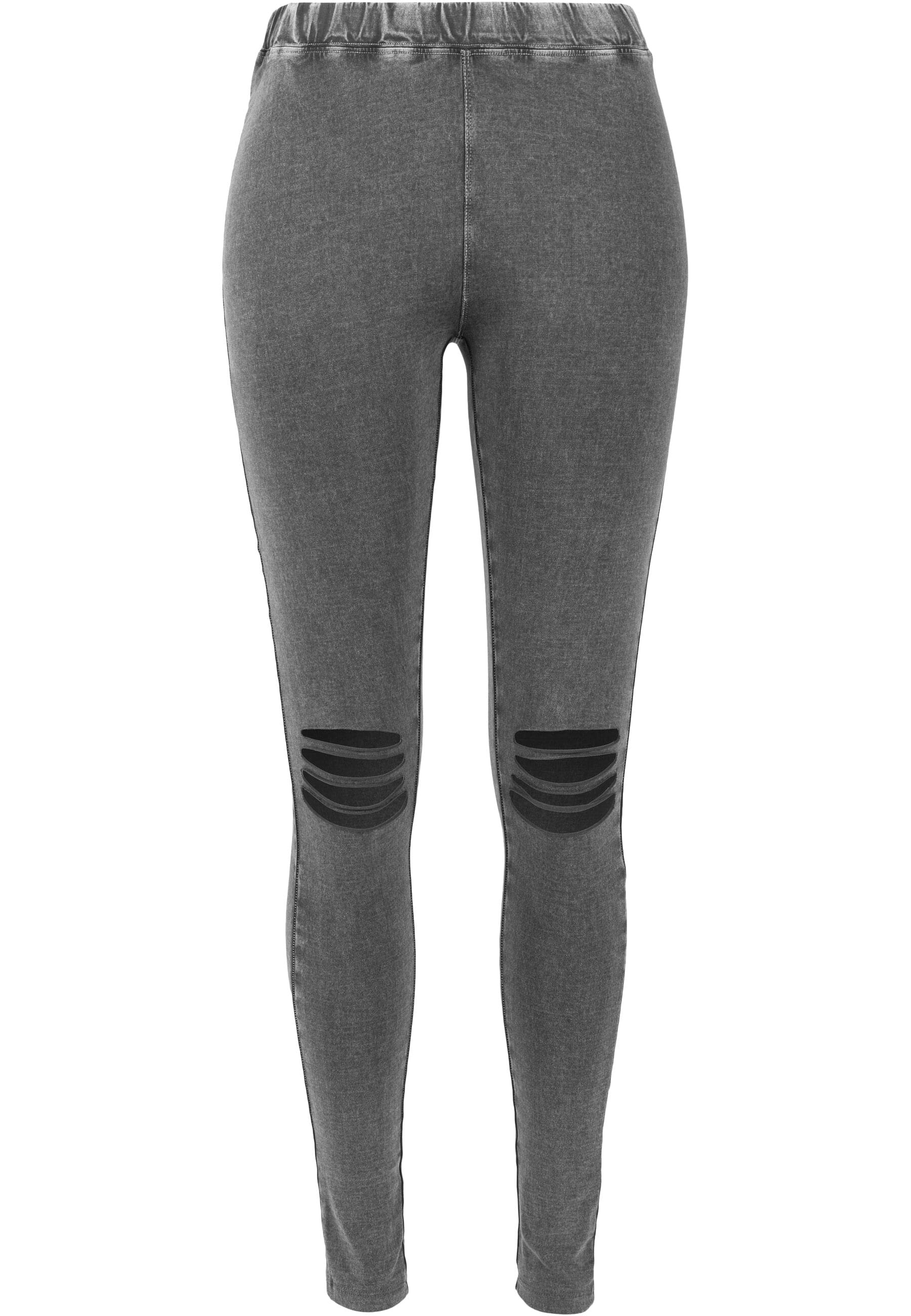 URBAN CLASSICS Leggings "Urban Classics Damen Ladies Cutted Knee Leggings", günstig online kaufen