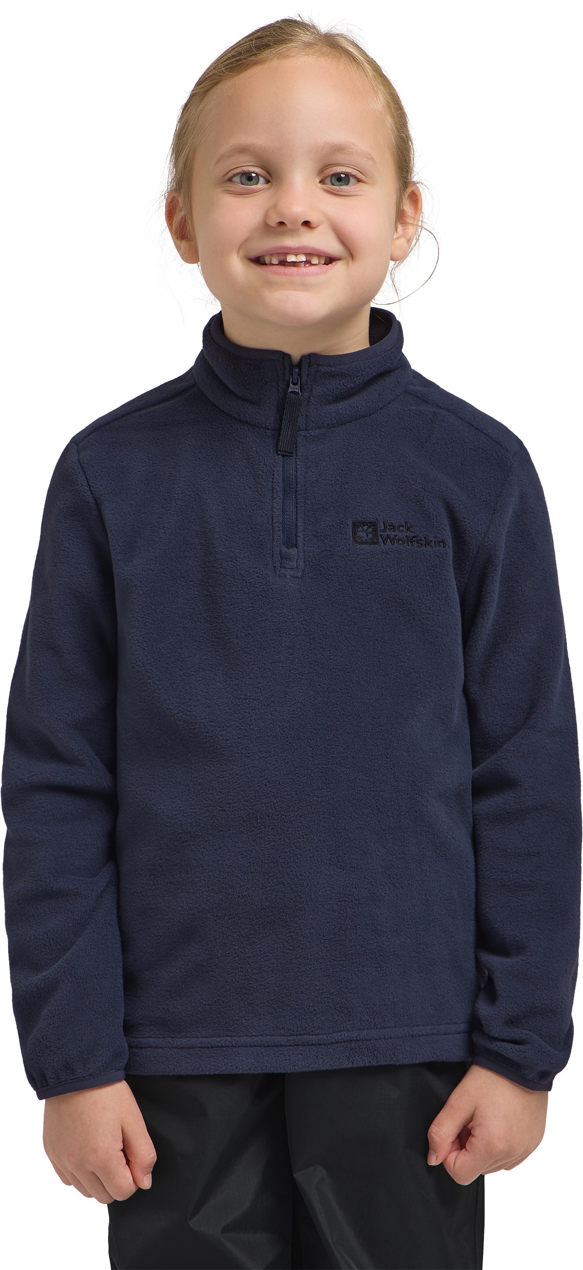 Jack Wolfskin Stehkragenpullover »TAUNUS HALFZIP K«, einfache Temperaturregulierung