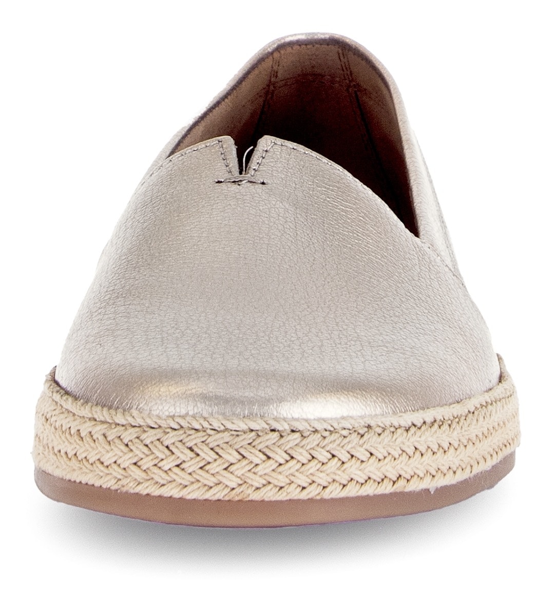 Gabor Slipper, Schlupfschuh, Bequemschuh, Flats mit jutebezogenem Plateau