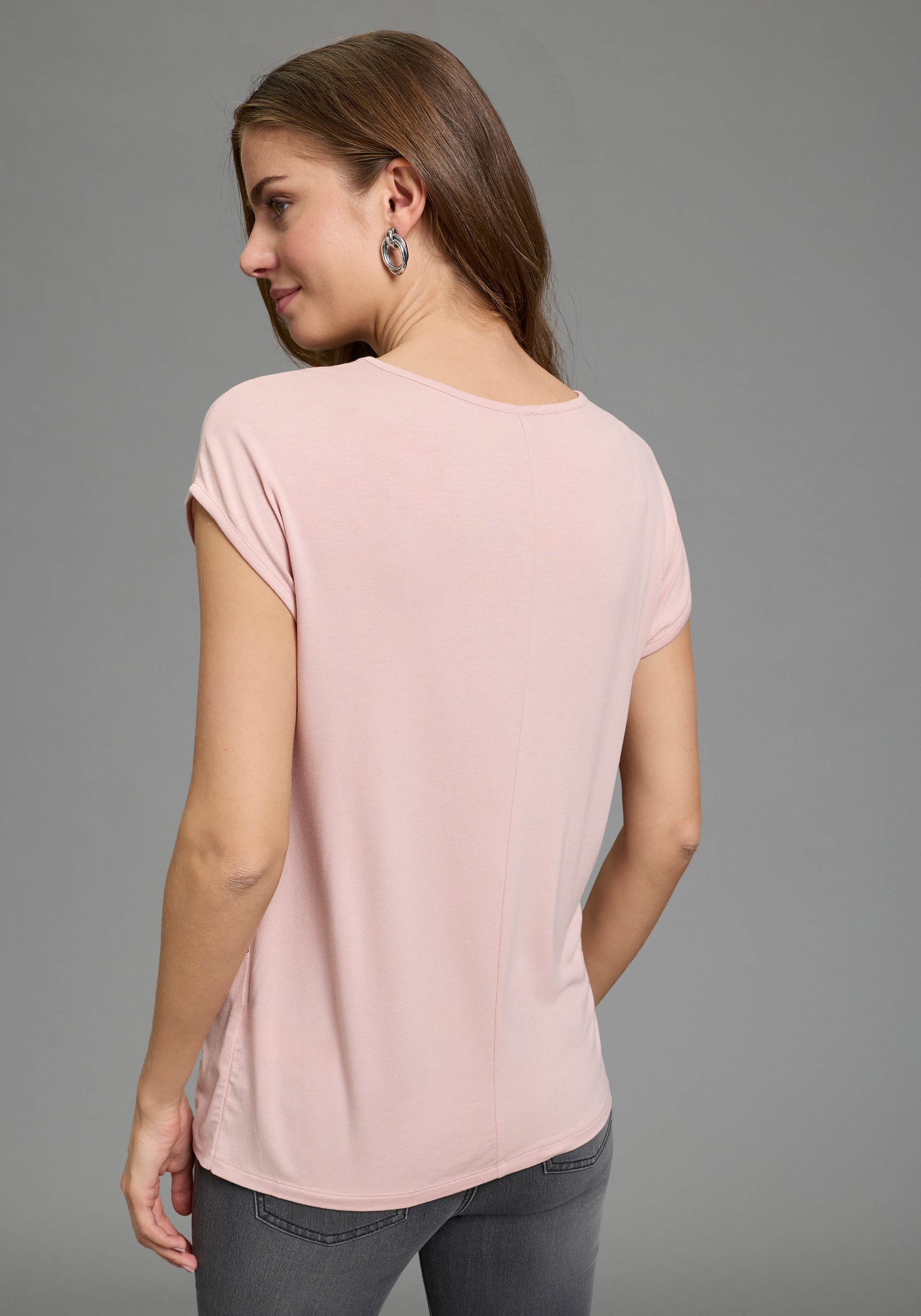 Laura Scott T-Shirt figurumspielende Passform, Rundhalsausschnitt günstig online kaufen