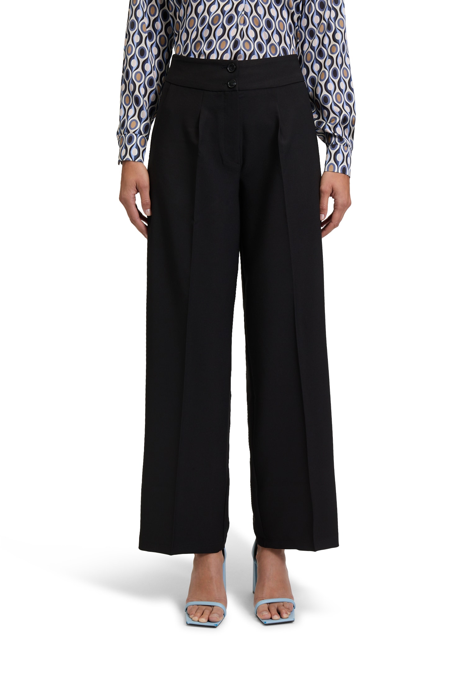 Betty Barclay Stoffhose "Betty Barclay Damen Stoffhose unifarben", Falten günstig online kaufen