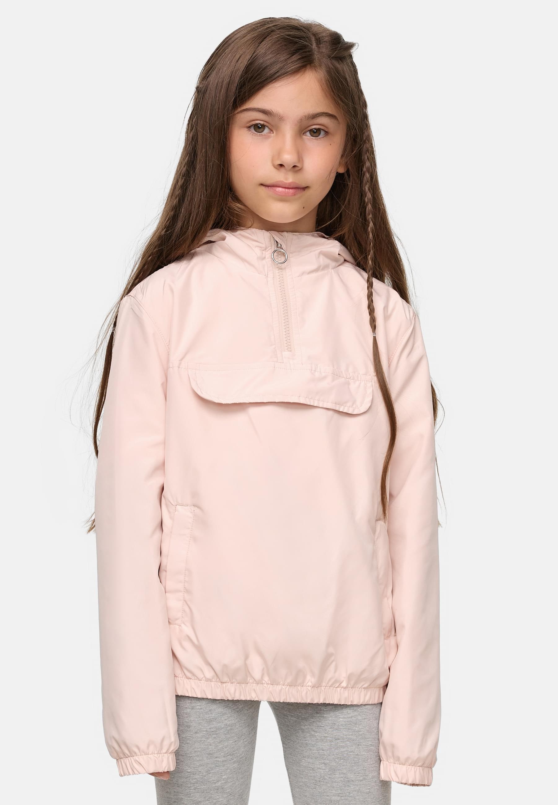 URBAN CLASSICS Allwetterjacke »Urban Classics Damen Girls Basic Pullover Jacket«, (1 St.), mit Kapuze