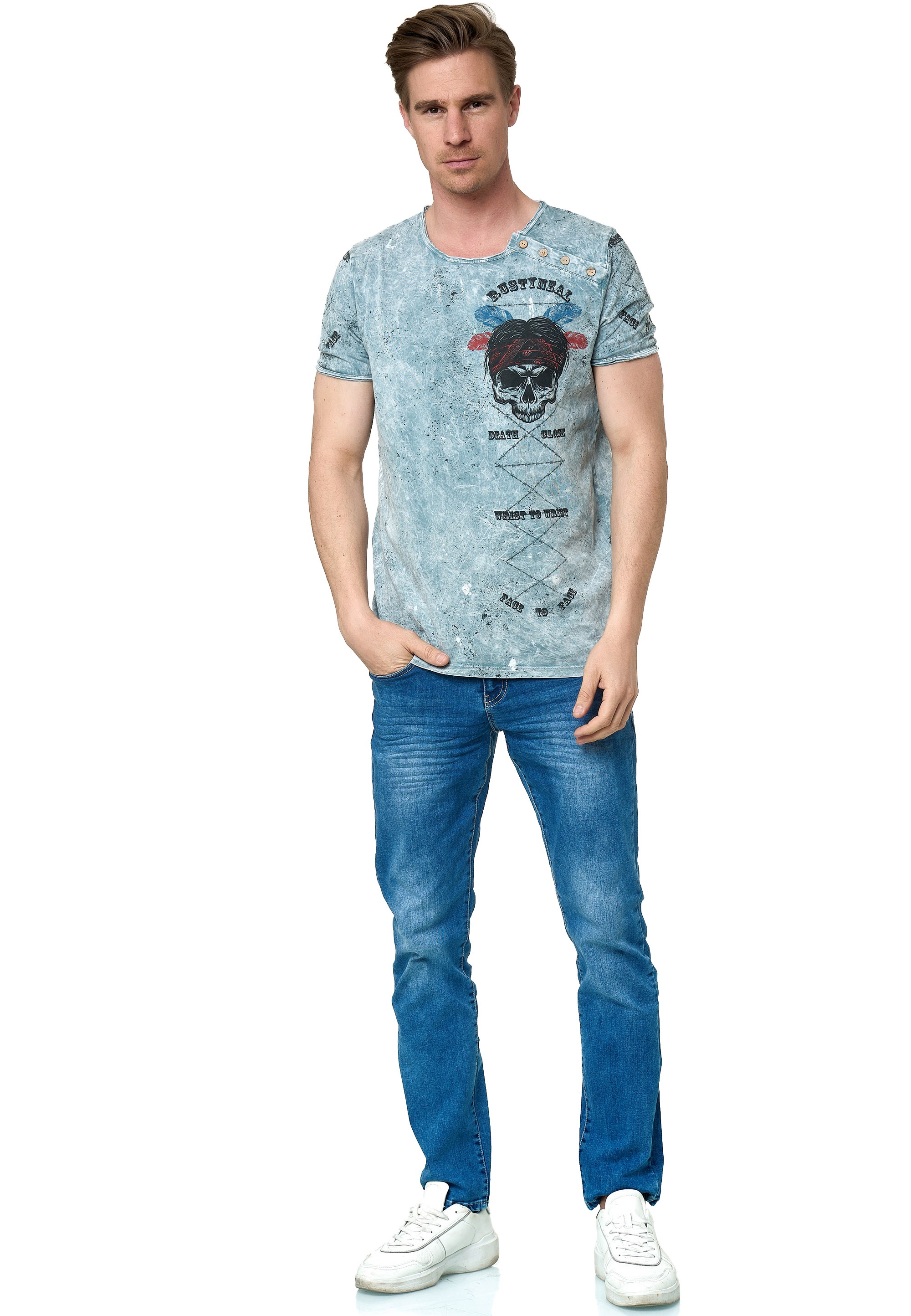 Rusty Neal T-Shirt, mit verwaschenem Print