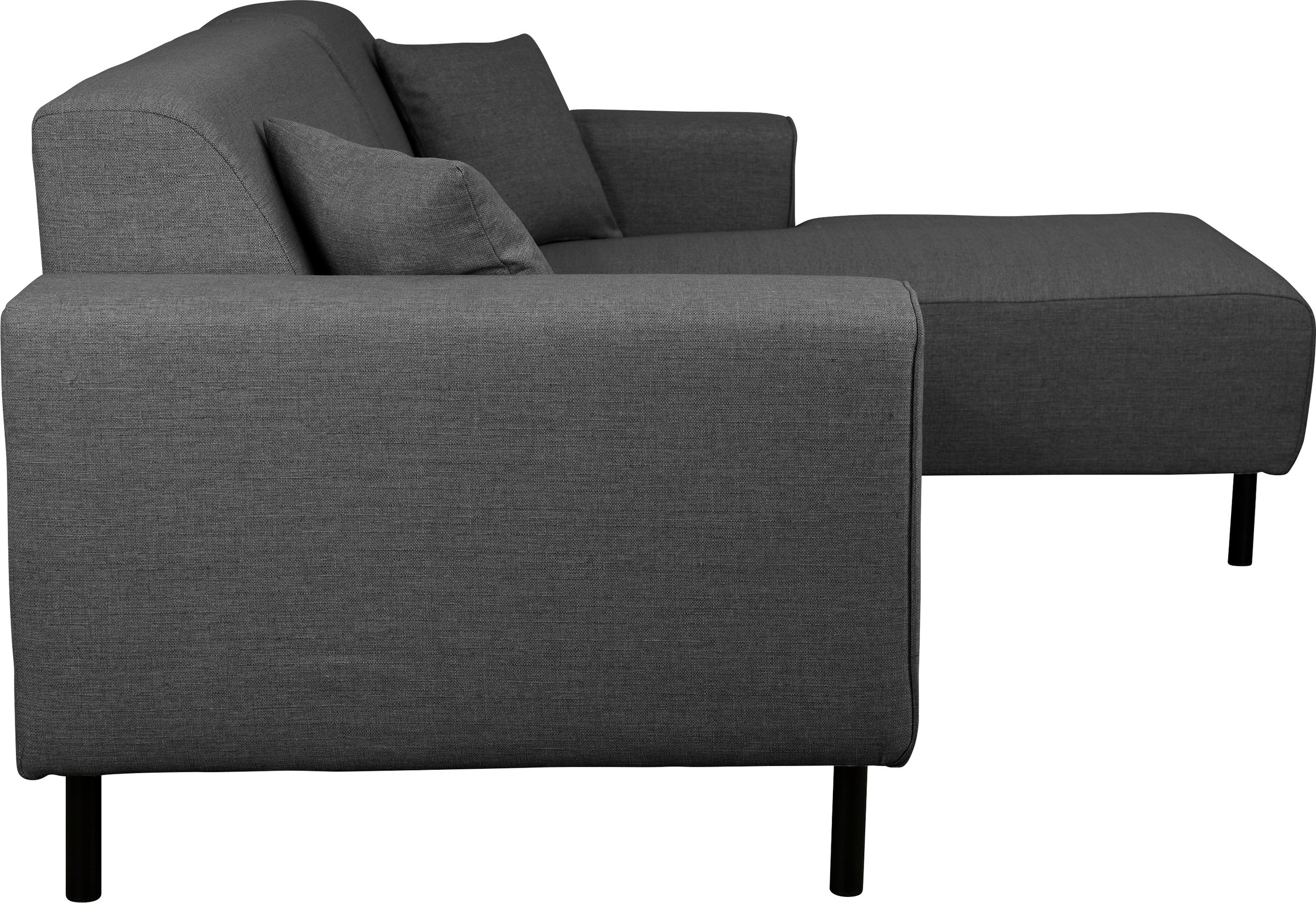 Home affaire Ecksofa »ARROS L-Form mit Wellenunterfederung, Maße B/T/H: 235/163/81 cm«, incl. Zierkissen, mit Recamiere rechts/links bestellbar, auch in Cord