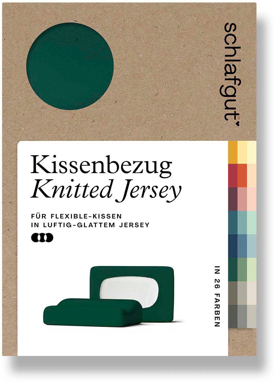 Schlafgut Kissenbezug "Pure flexibler Kissenbezug für Nackenstützkissen" Bio-Baumwolle mit Elasthan, mit Gummizug, bügelfrei