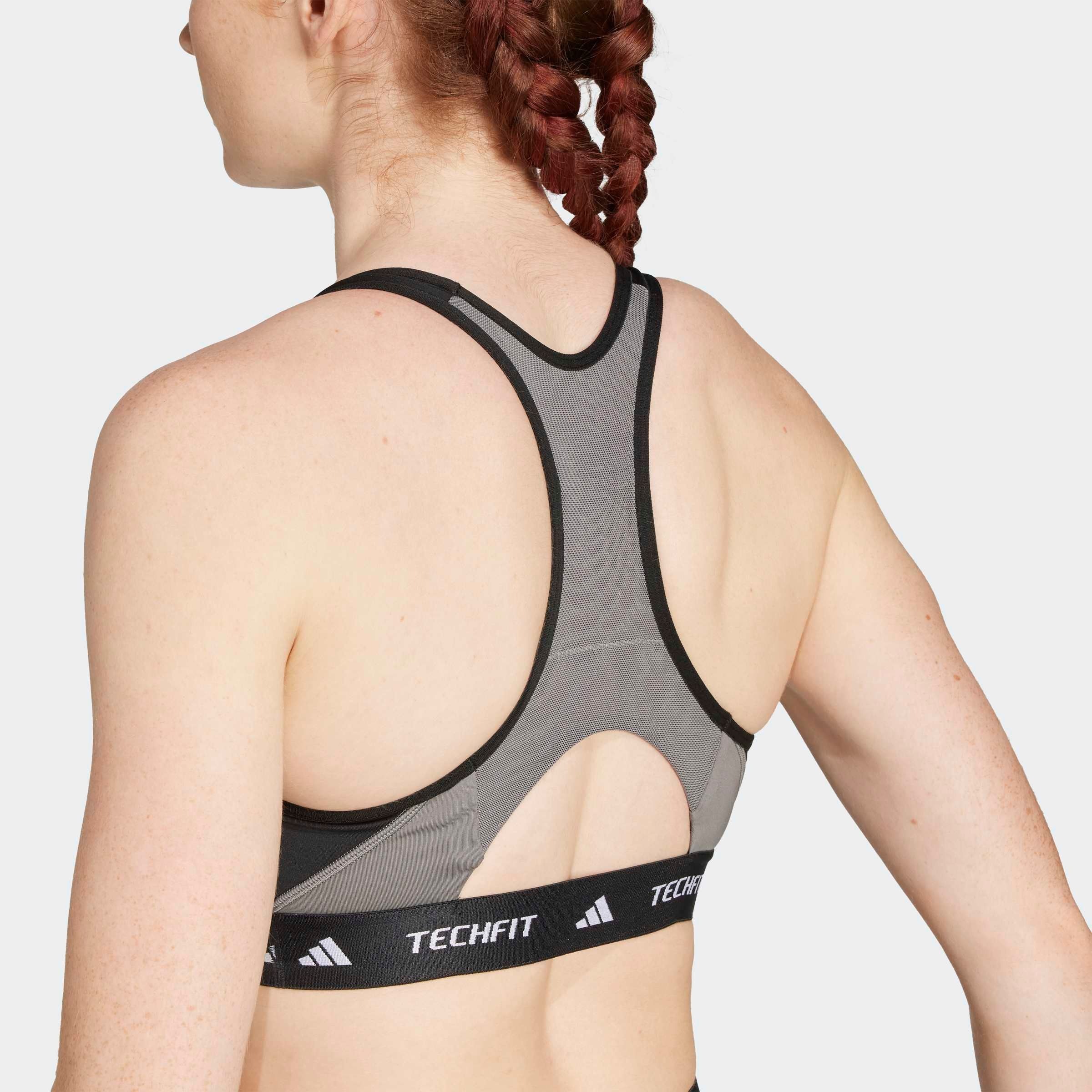 Thumbnail - adidas Performance Sport-BH "TECHFIT MEDIUM SUPPORT COLORBLOCK"