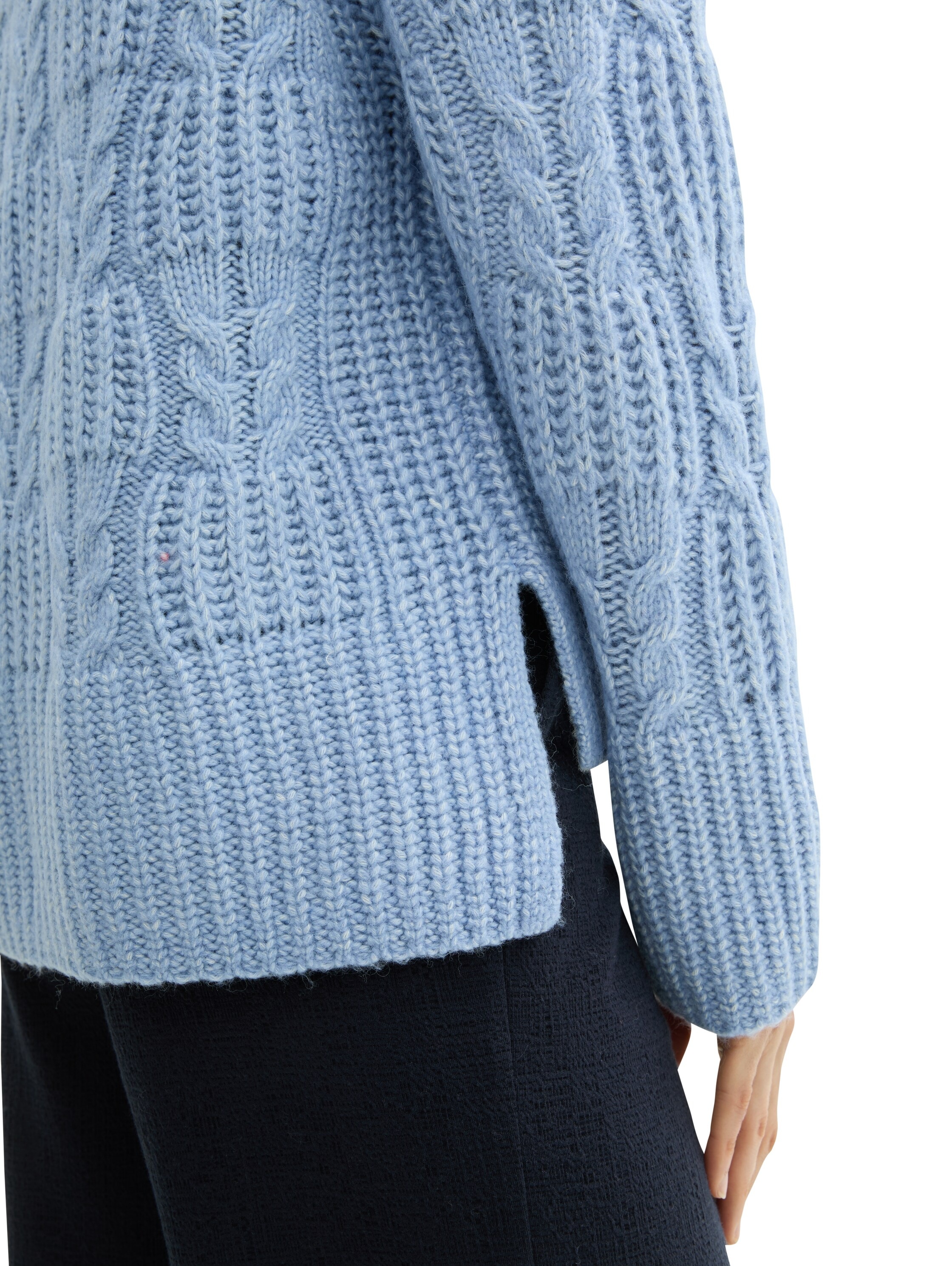 TOM TAILOR Strickpullover, mit Zopfmuster