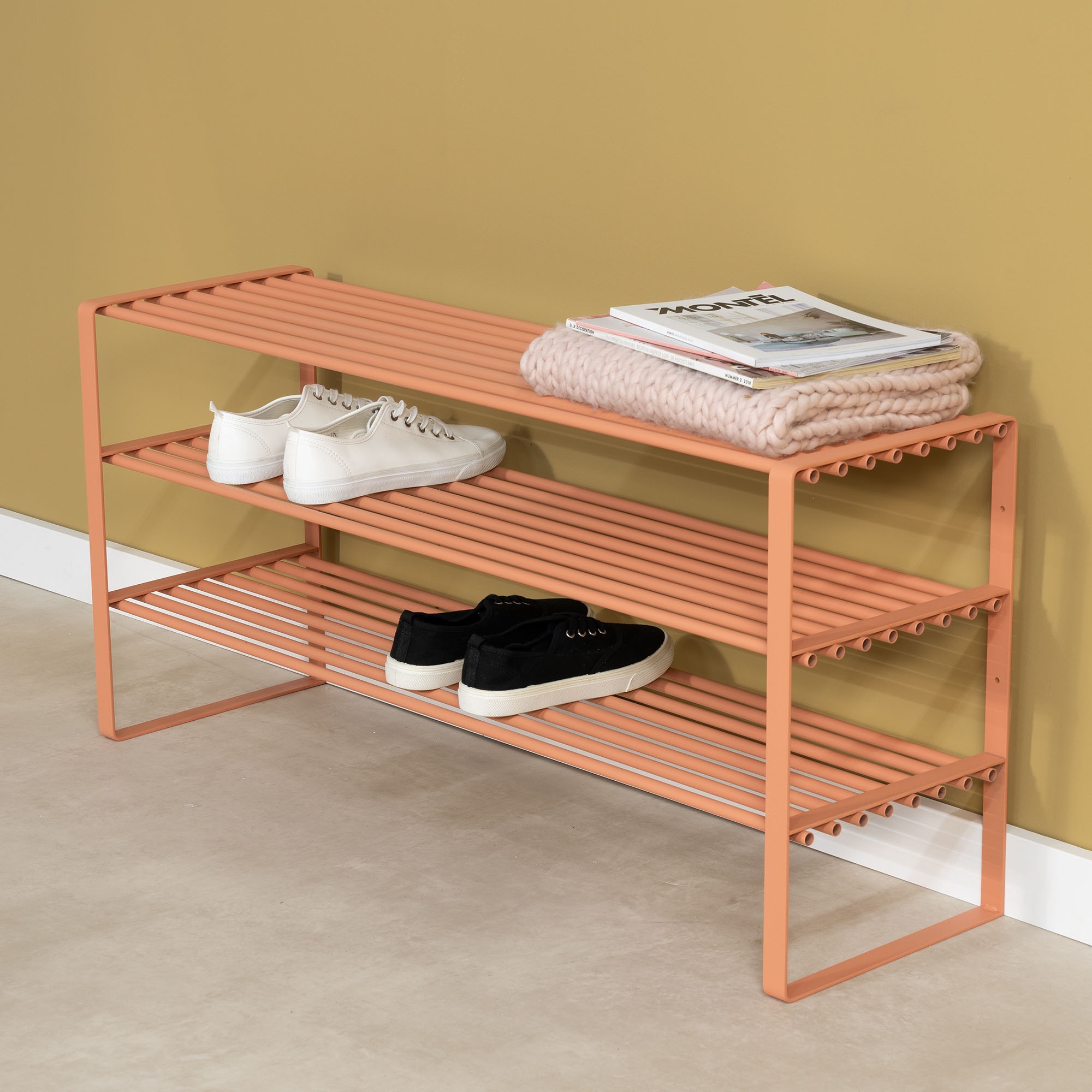 Spinder Design Schuhregal "REX SR 2 - 100 cm" 1 Stk. tlg. Regal aus Stahl, günstig online kaufen