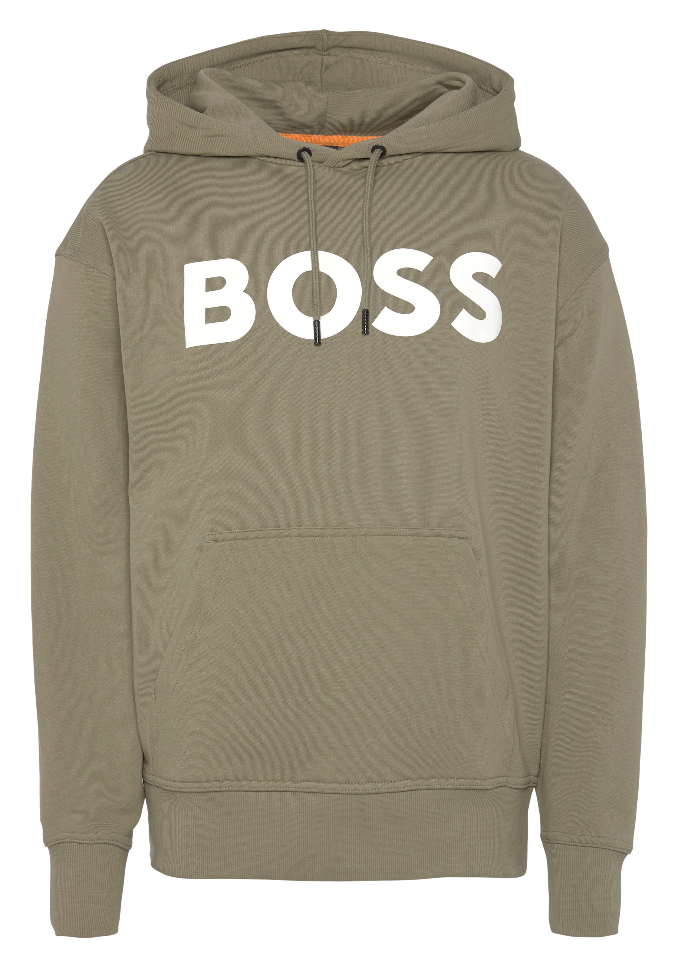 BOSS ORANGE Hoodie "WebasicHood", mit weißem Logodruck