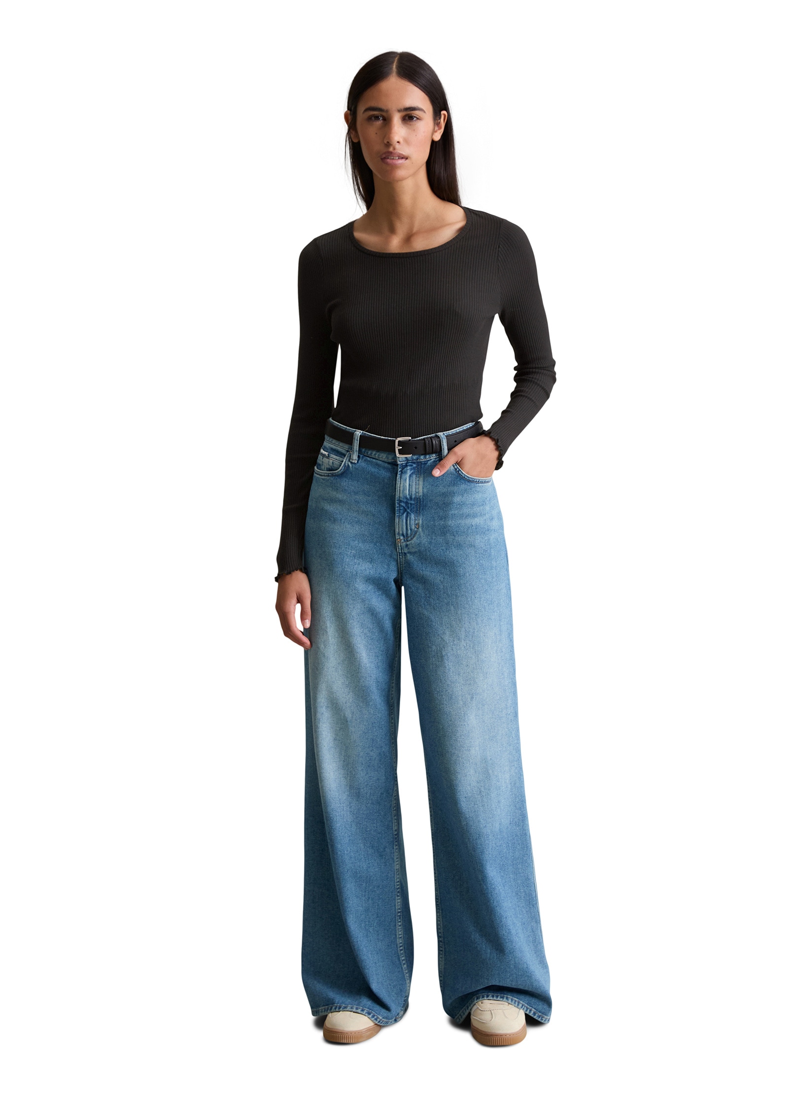 Marc O'Polo DENIM Langarmshirt »aus Organic-Cotton-Stretch«