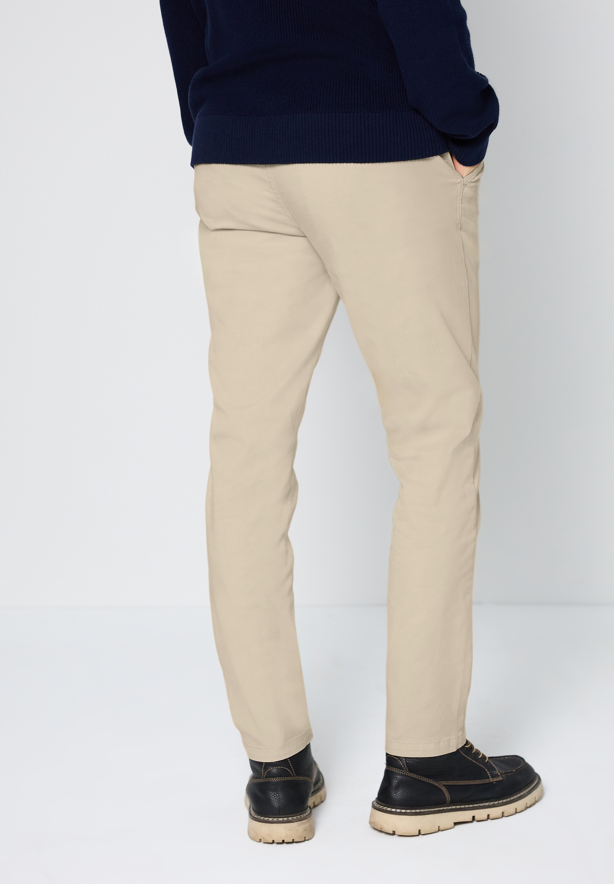 STREET ONE MEN Chinohose aus Baumwolle mit Stretchanteil günstig online kaufen