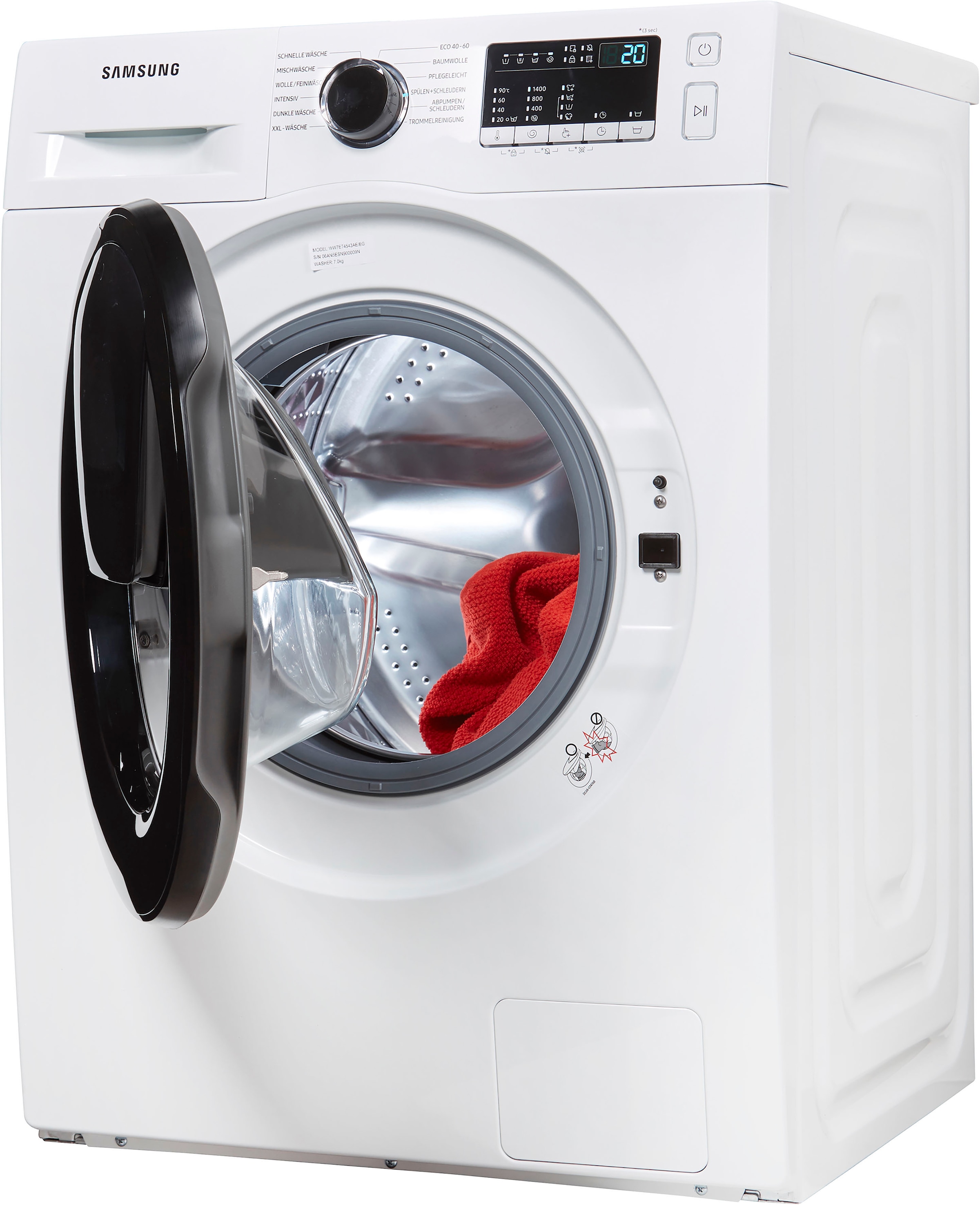 Samsung Waschmaschine »WW7ET4543AE«, WW4500T, WW7ET4543AE, 7 kg, 1400 U/min, AddWash™