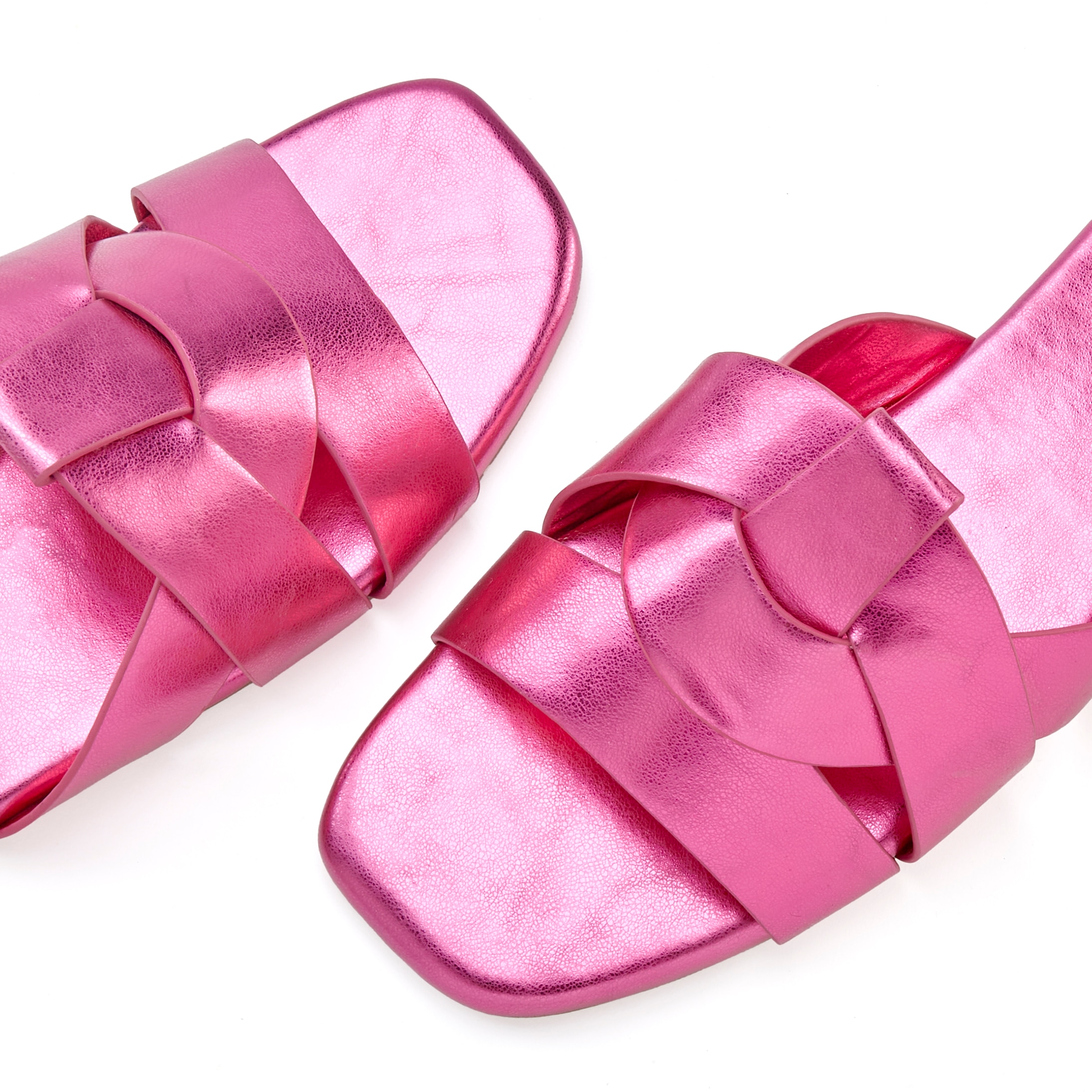 LASCANA Pantolette »Mule, Sommerschuh, offener Schuh, Sandale«, mit raffinierten Riemchen VEGAN