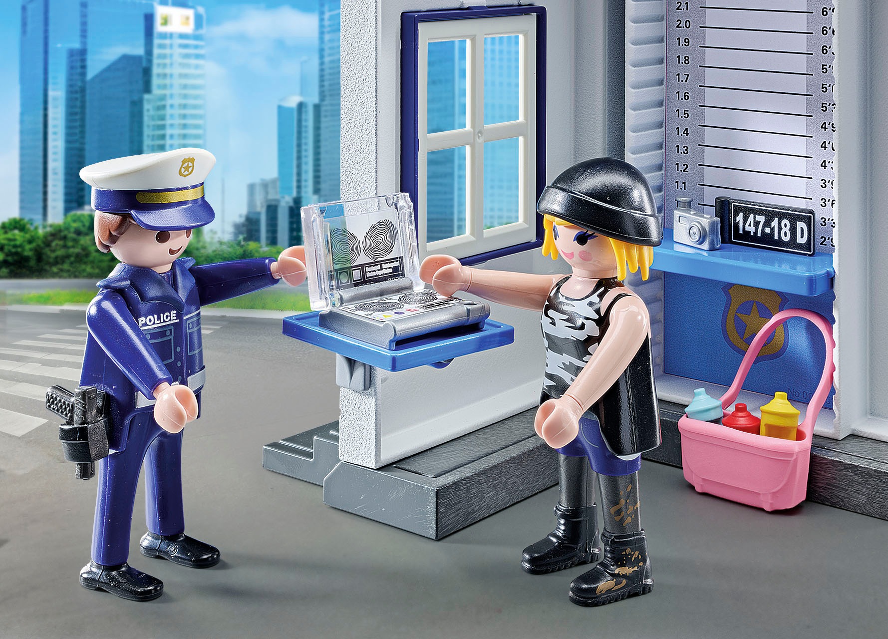 Playmobil® Konstruktions-Spielset »Polizei Ermittlungszimmer (71733), Playmobil Action Heroes«, (38 St.), Made in Europe