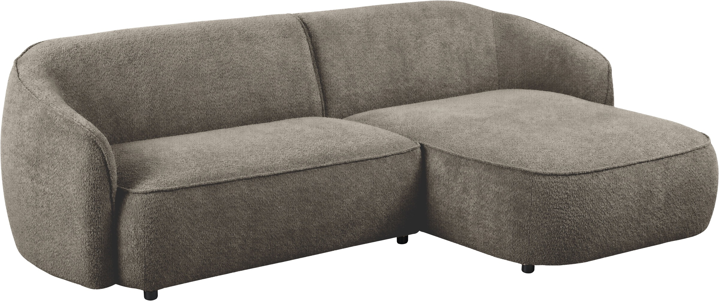 INOSIGN Ecksofa »Cosigo«, Breite 246 cm, 2 Chenille-Stoffe zur Auswahl, mit Kaltschaum