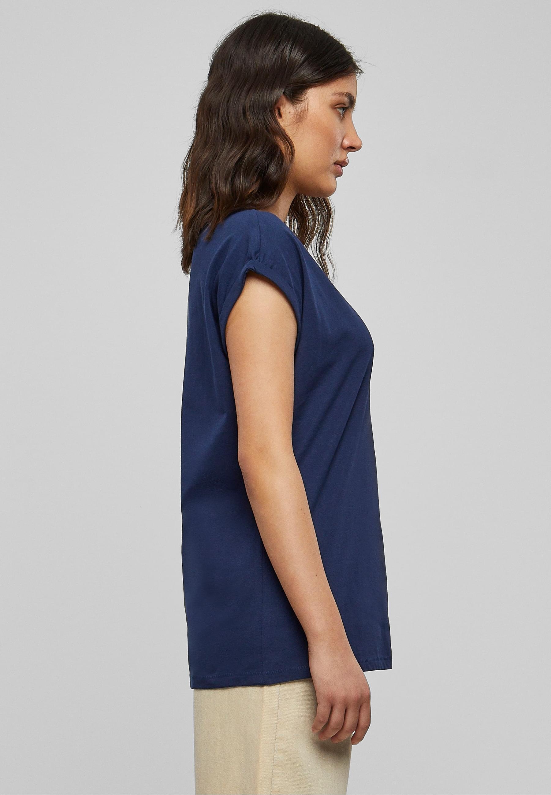 URBAN CLASSICS Kurzarmshirt »Urban Classics Damen Ladies Extended Shoulder Tee«, (1 tlg.)