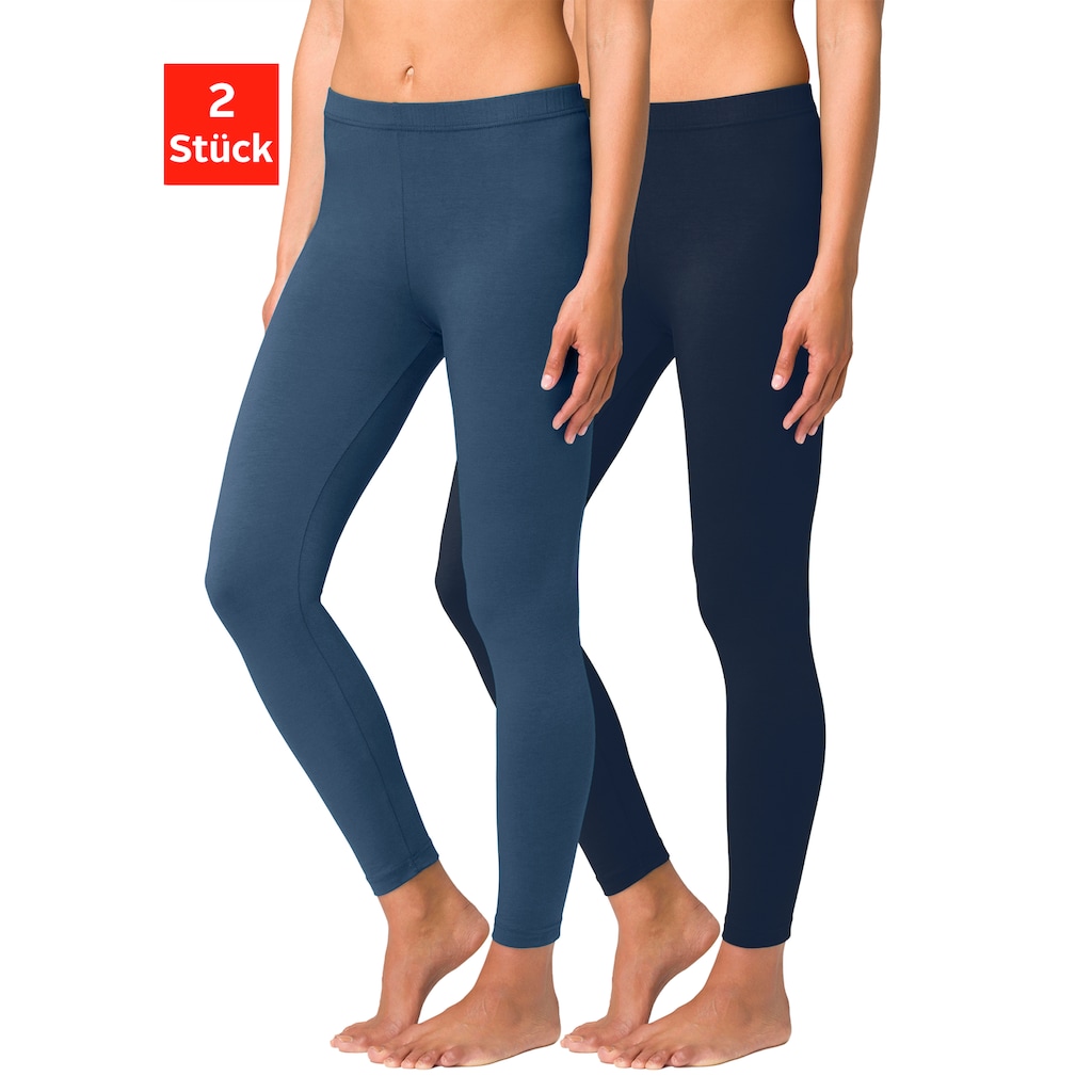 Vivance active Leggings, (2er-Pack), mit Gummibund, Loungewear