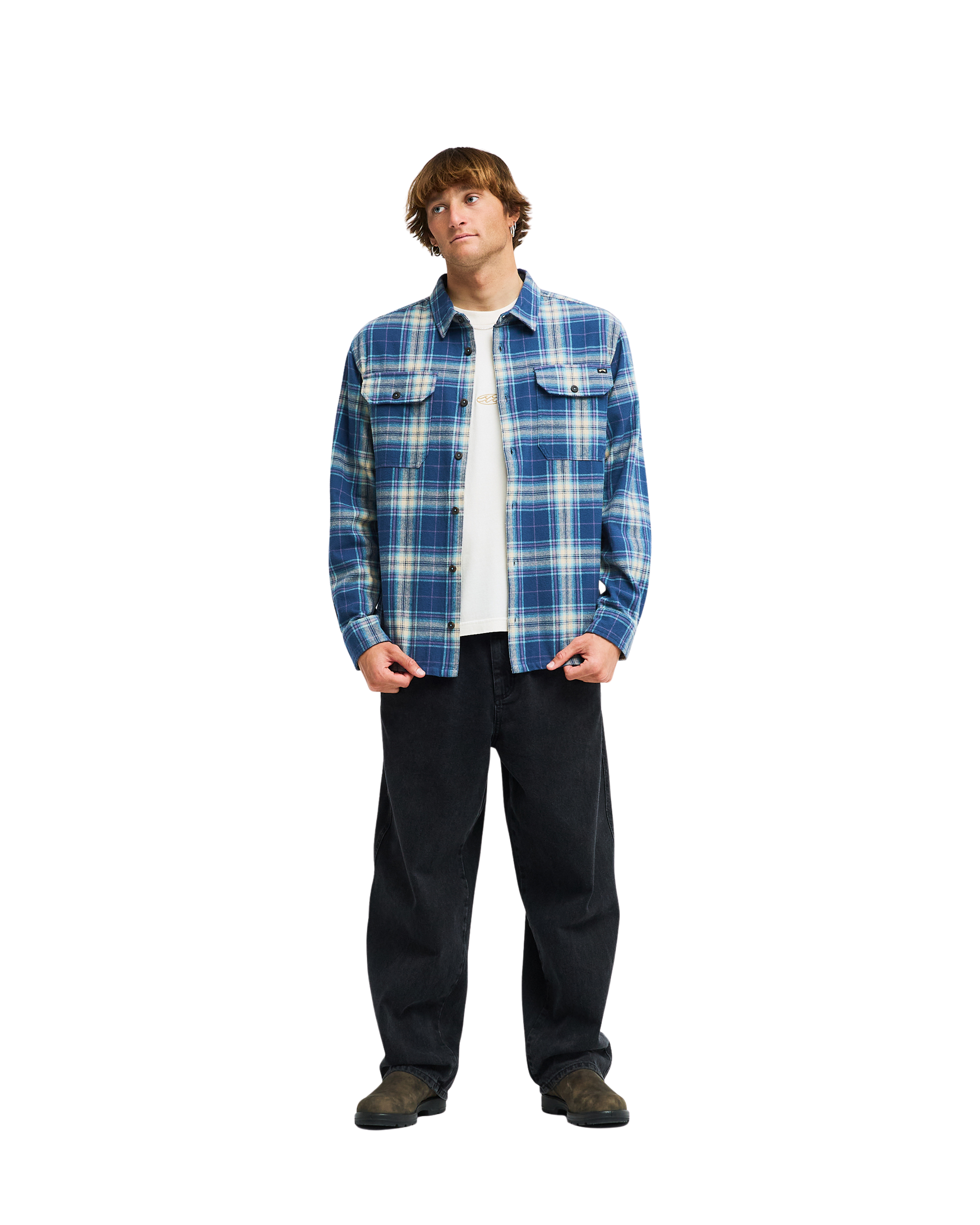 Billabong Karohemd »OFFSHORE FLANNEL« mit markantem Karomuster, sportlicher Stil, aus Baumwolle