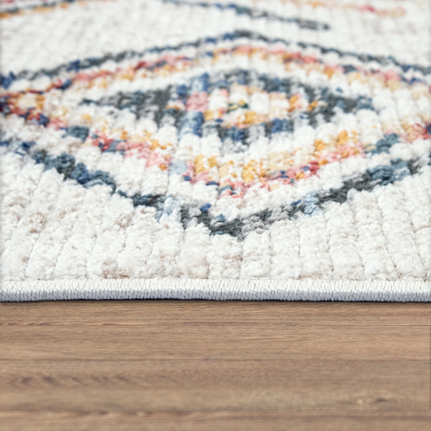 Paco Home Teppich »Kayacik 578«, rechteckig, 12 mm Höhe, Kurzflor, Rauten Muster, ideal im Wohnzimmer & Schlafzimmer