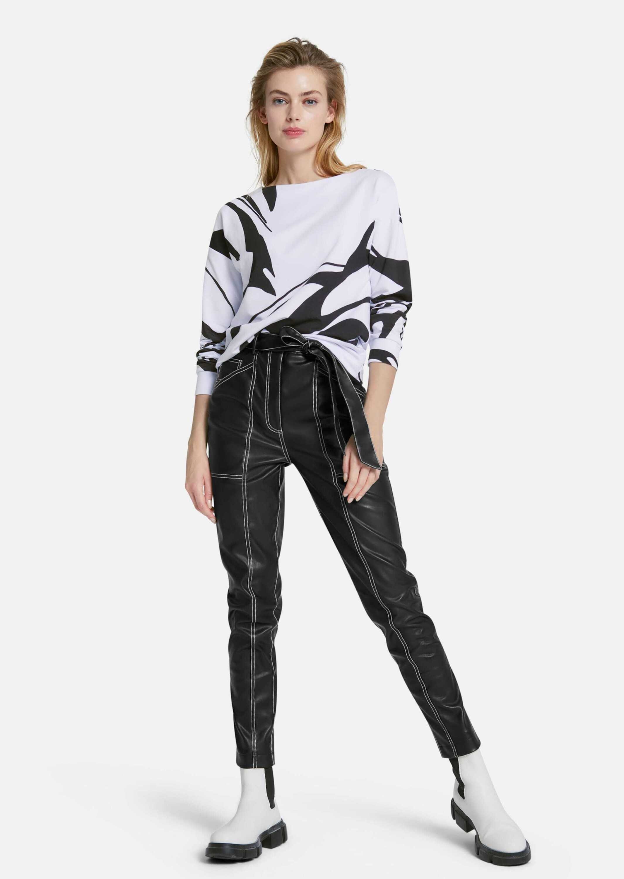 MADELEINE Stoffhose »Hose Kunstlederhose«