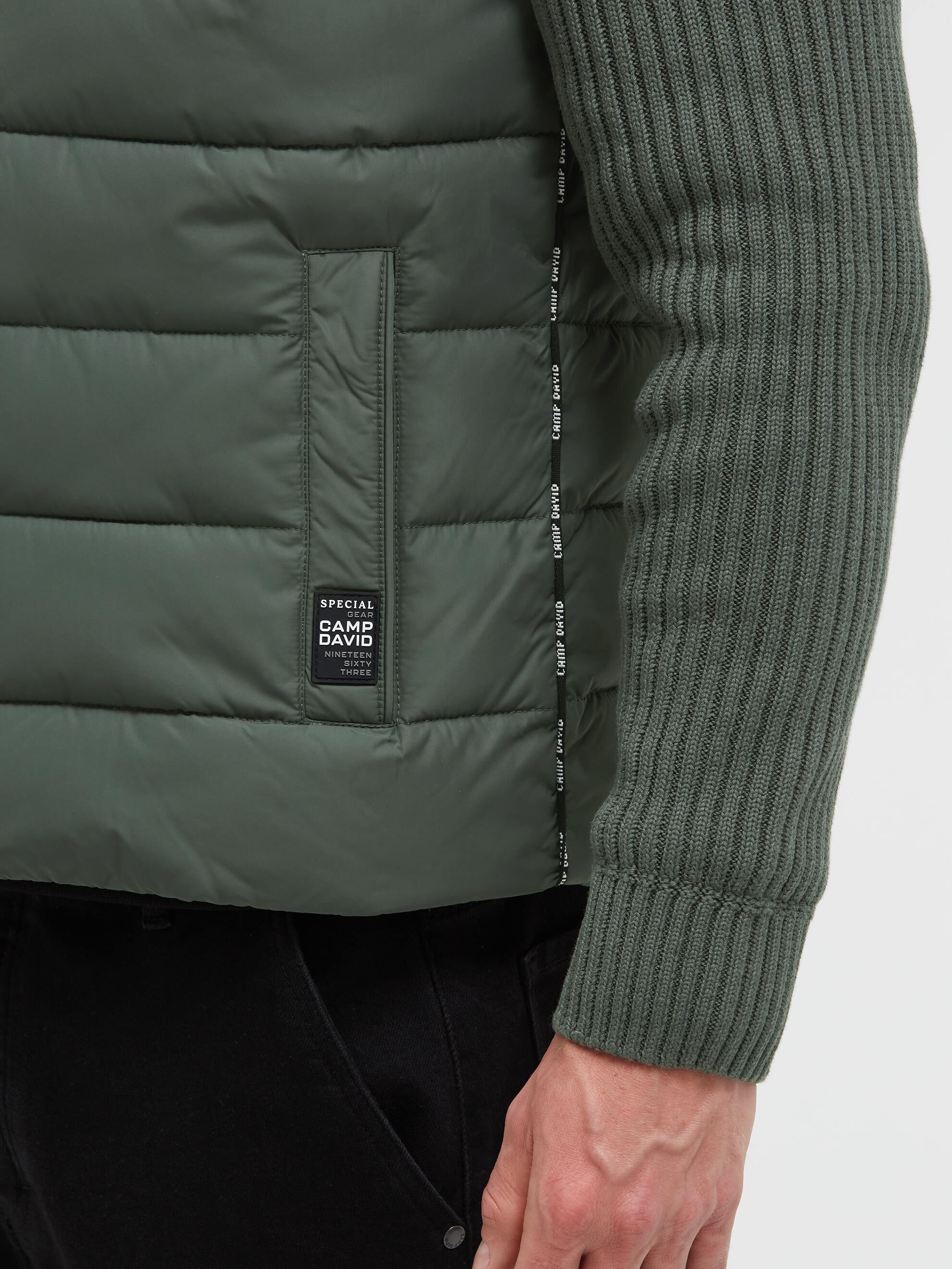 CAMP DAVID Winterjacke mit Kapuze mit Brusttaschen