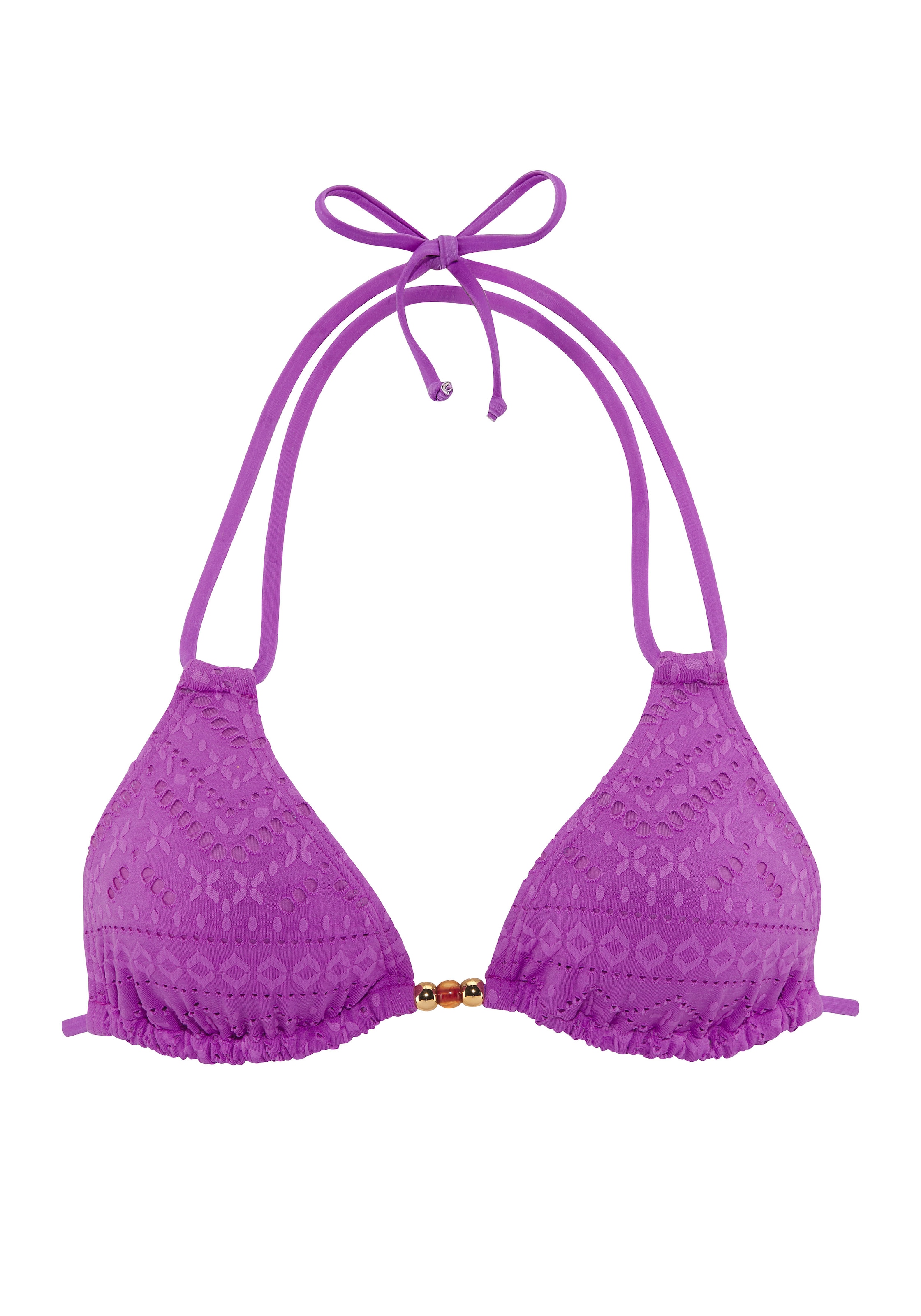 LASCANA Triangel-Bikini-Top »Omara«, mit Lochstickerei