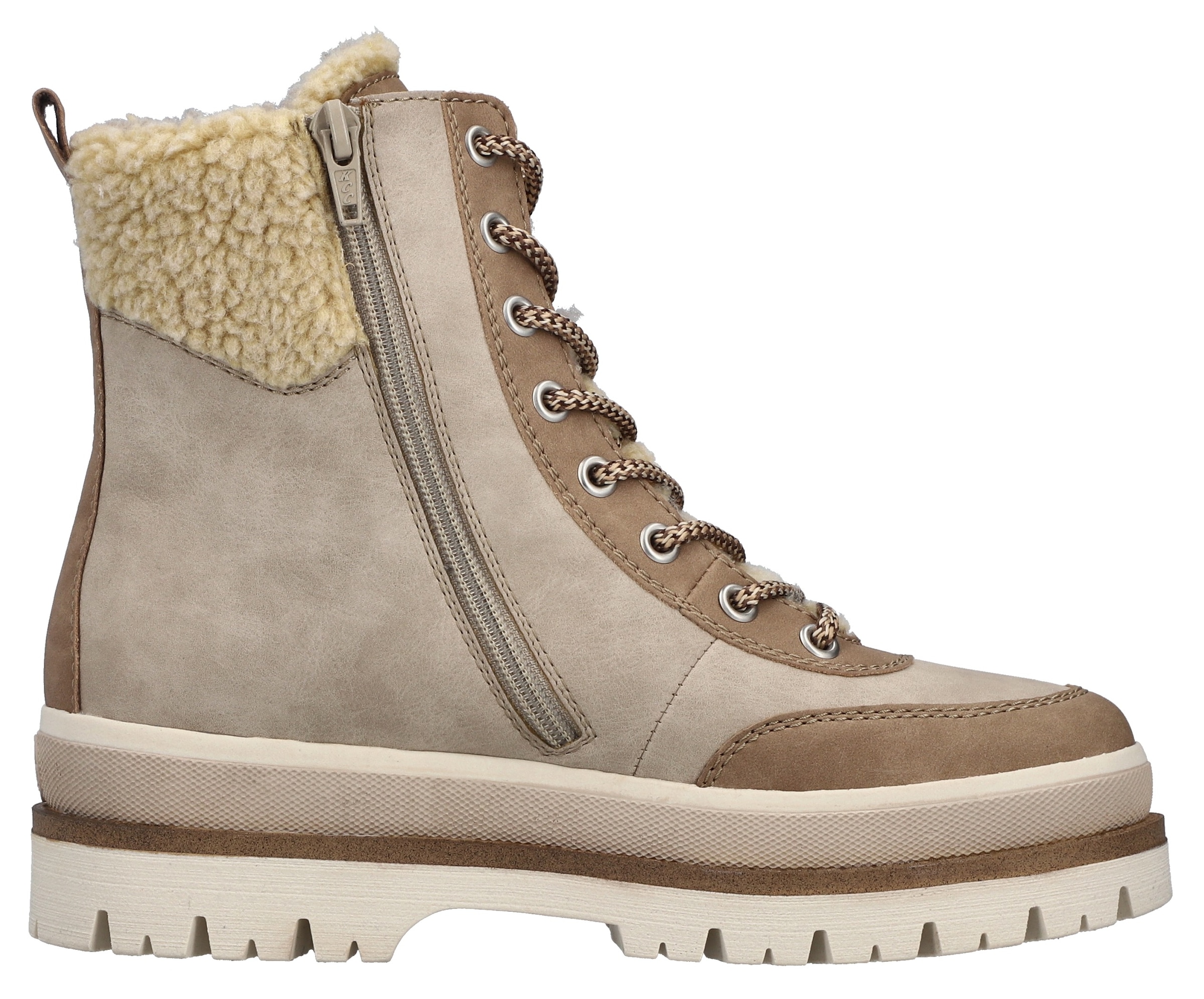 Rieker Winterstiefelette, Plateauboots, Winterboots, Schnürboots mit Innenreißverschluss