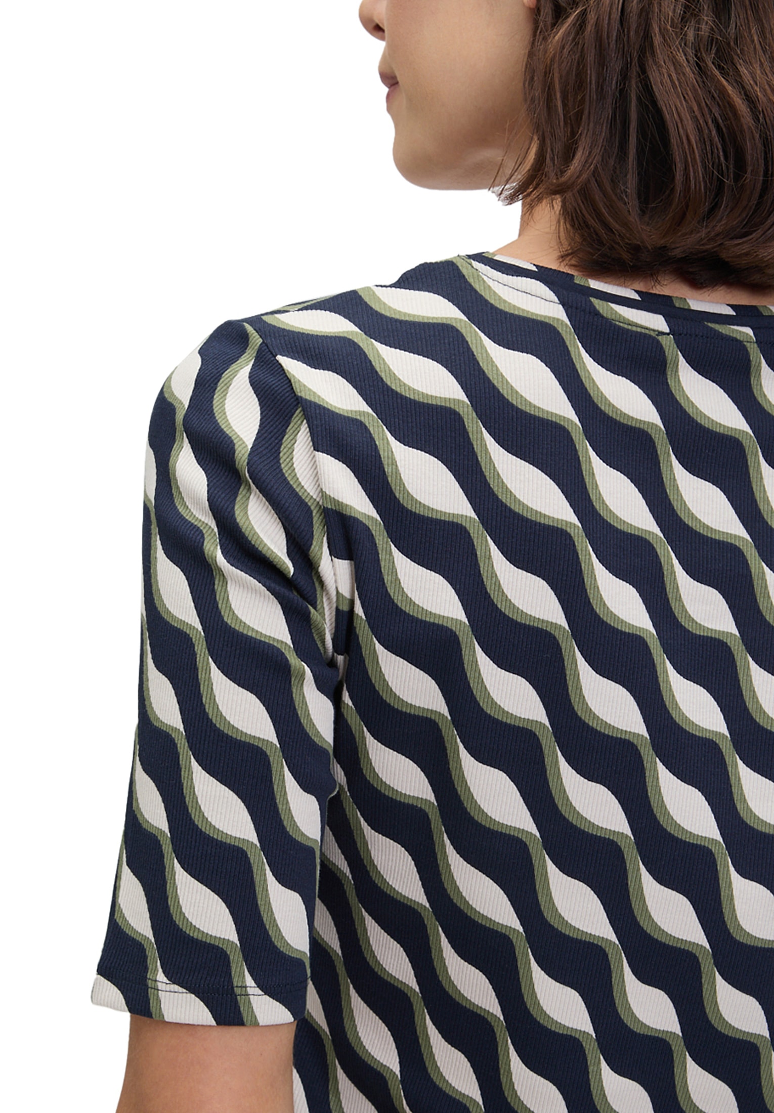 Betty Barclay Kurzarmshirt »Betty Barclay Basic Shirt mit Rippenstruktur«, (1 tlg.)