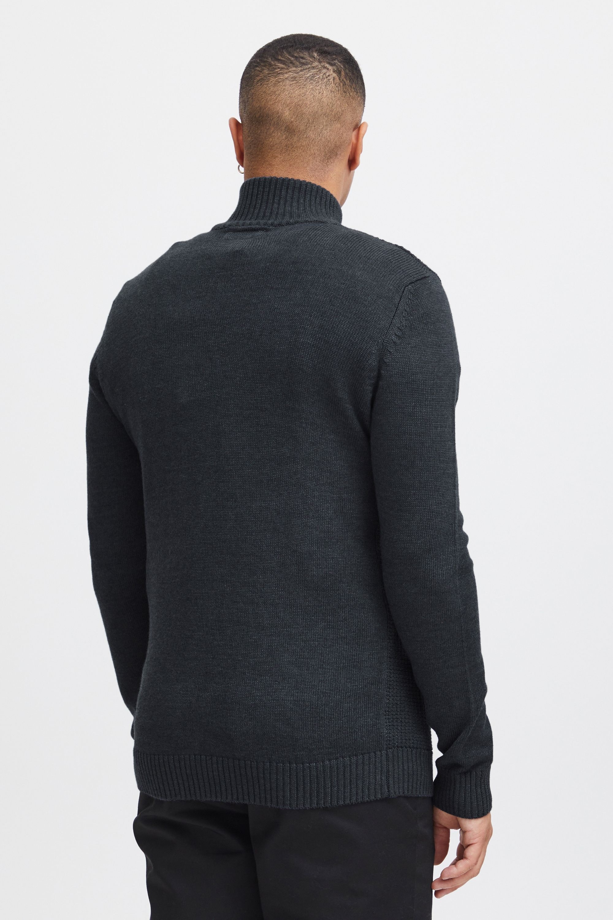 !solid Troyer SOLID "Troyer SDTommy", Herren, Gr. L, blau (ins bl mel), Obermaterial: 50% Baumwolle CO. 50% Polyacryl PAN., Pullover Troyer 3