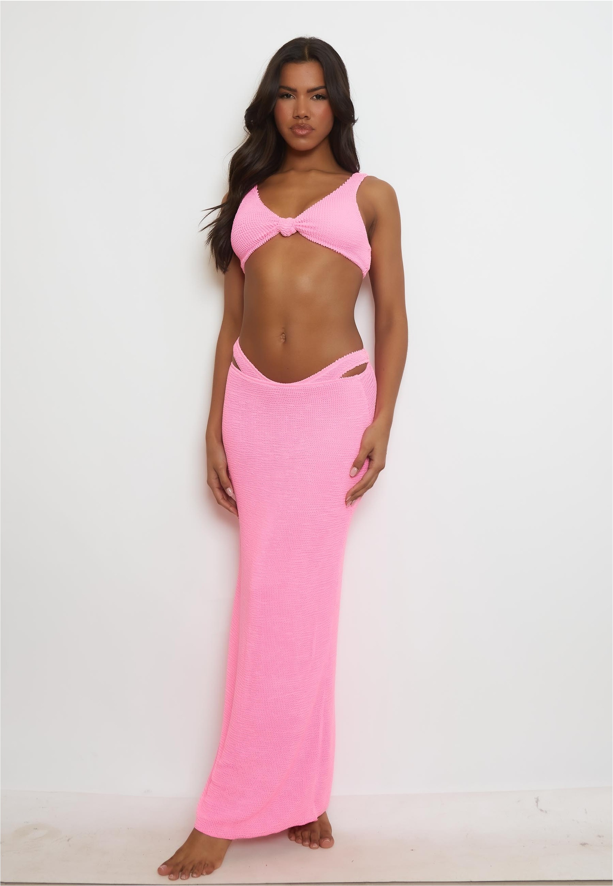 Moda Minx Sommerrock "Scrunch Long Maxi Skirt" 1 Stk. tlg. mit strukturiert günstig online kaufen