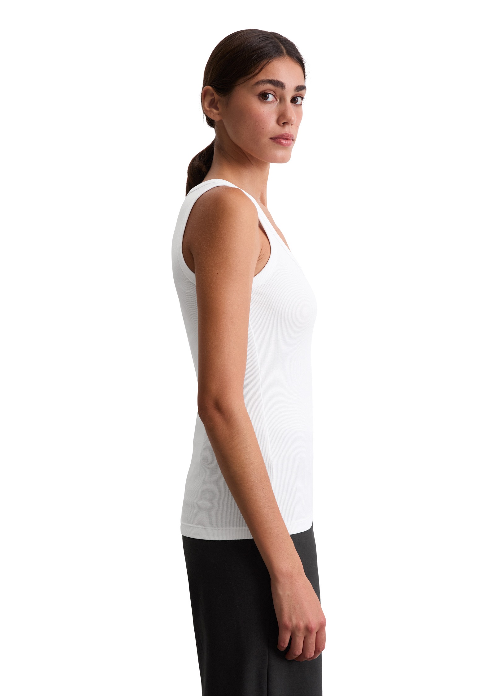 Marc O'Polo T-Shirt »aus elastischem Rippjersey«