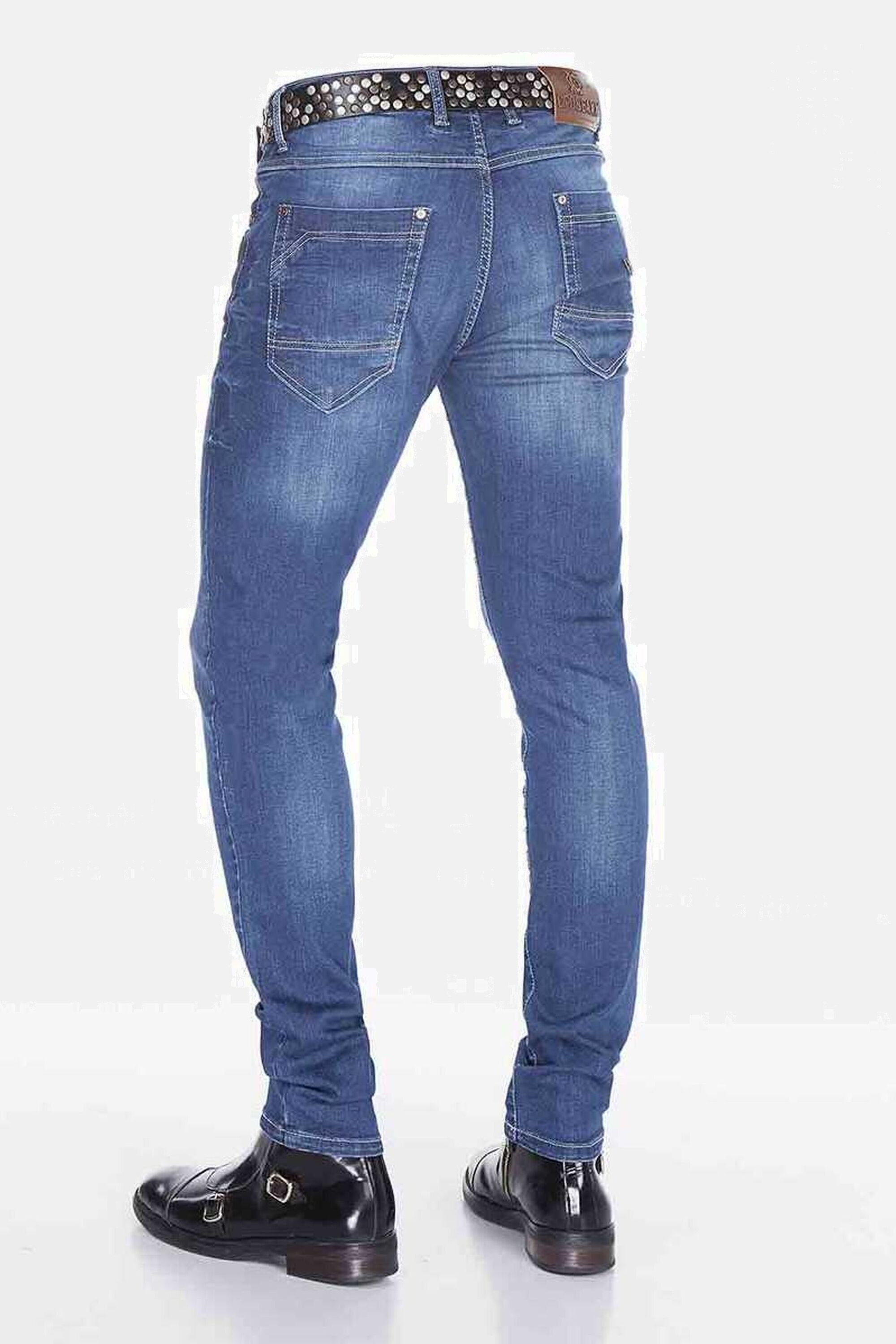 Cipo & Baxx Regular-fit-Jeans »Jeans«, mit dezenter Waschung, CD-389