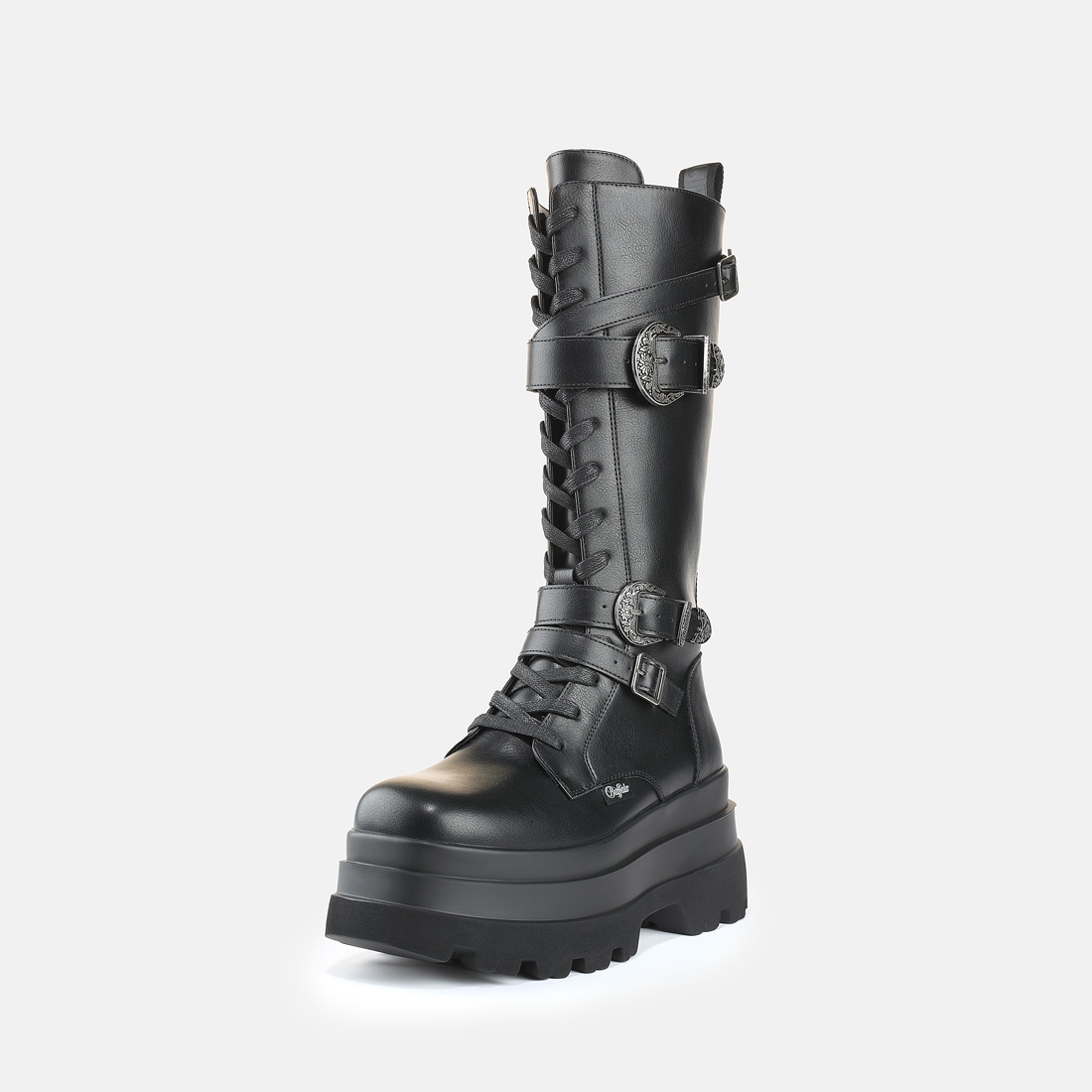 Buffalo Schnürstiefel "JUPITER WEST LACE UP HIGH" Plateaustiefel mit Memory Foam-Innensohle