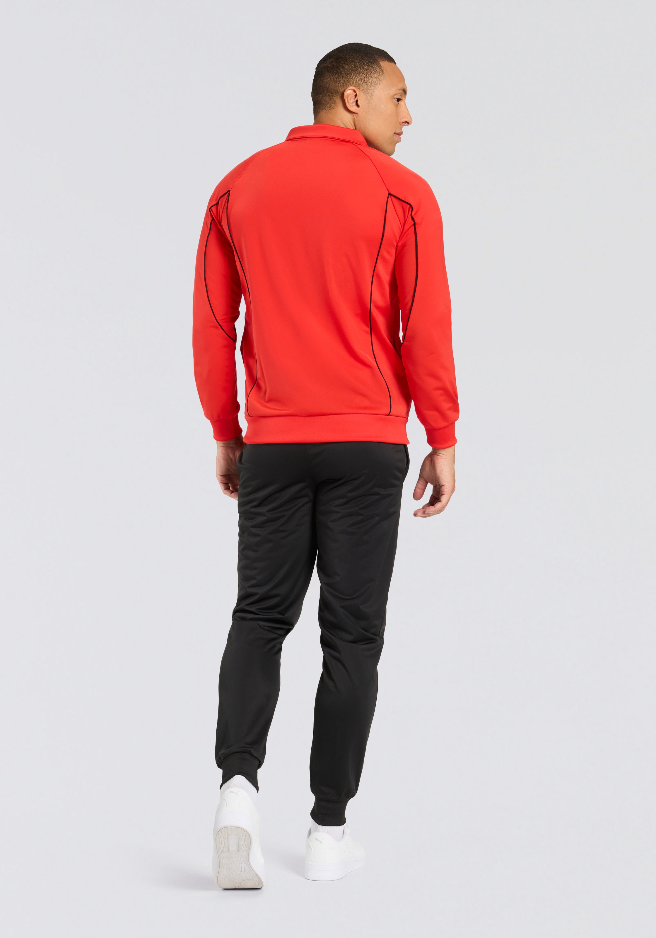 PUMA Trainingsanzug "POLY PIPING SUIT" 2 Stk. zweiteilig, mit Paspeldetails günstig online kaufen