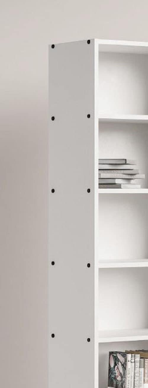 Home affaire Standregal »Arrocco: Schlankes Regal in 2 Farben mit Metallelementen, stilvoll« B/T/H: 39,4/35/175cm, 5 offene Fächer, viel Platz, Made in Poland