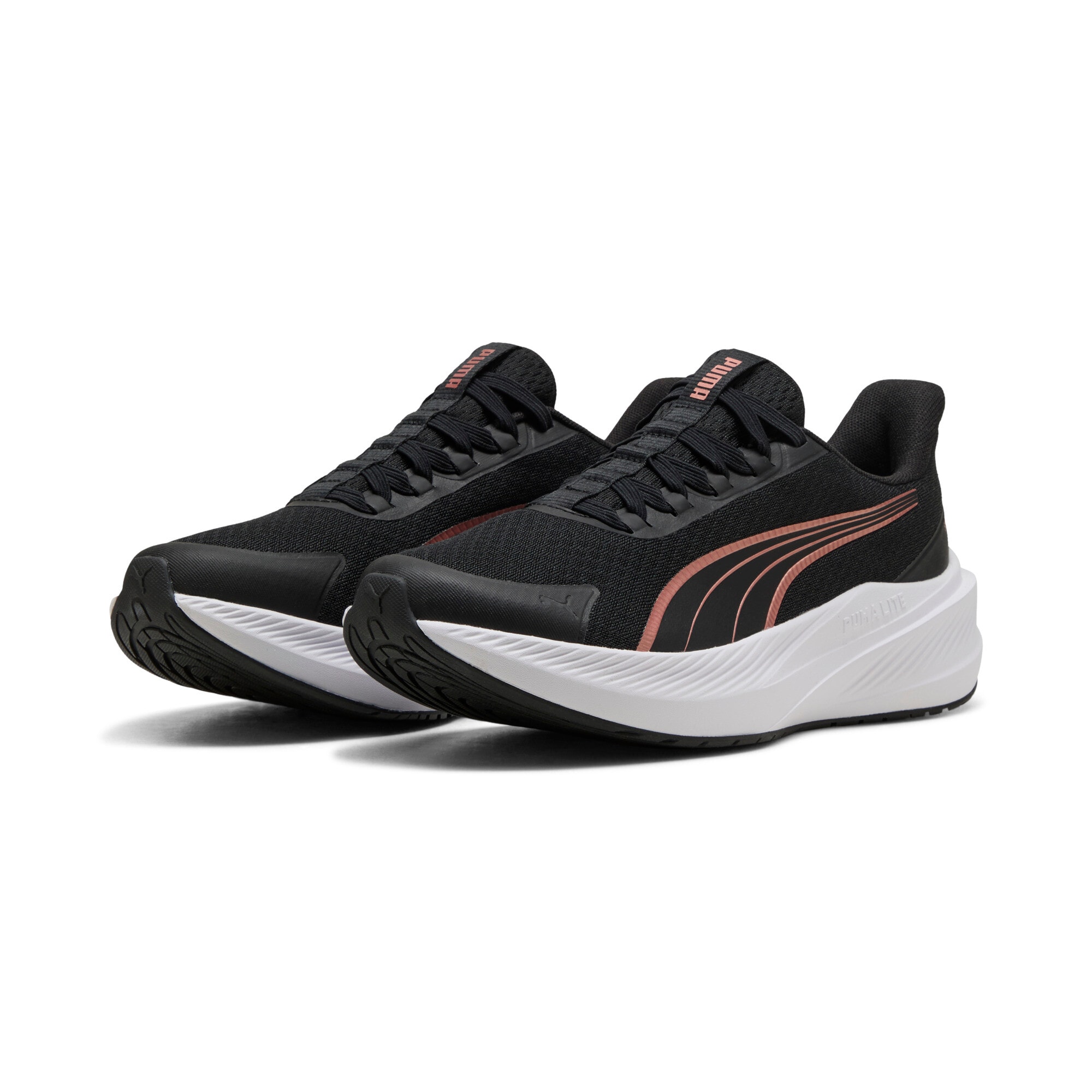 PUMA Damen Laufschuh "DASHER LITE SLIPTECH", Gr. 41, schwarz, Textil, Schuhe, für einfaches An- und Ausziehen