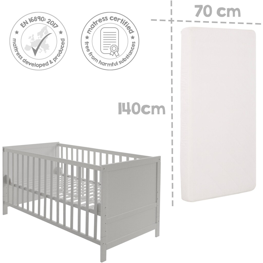 roba® Komplettbett »Sternenzauber, taupe«, (7 tlg.)