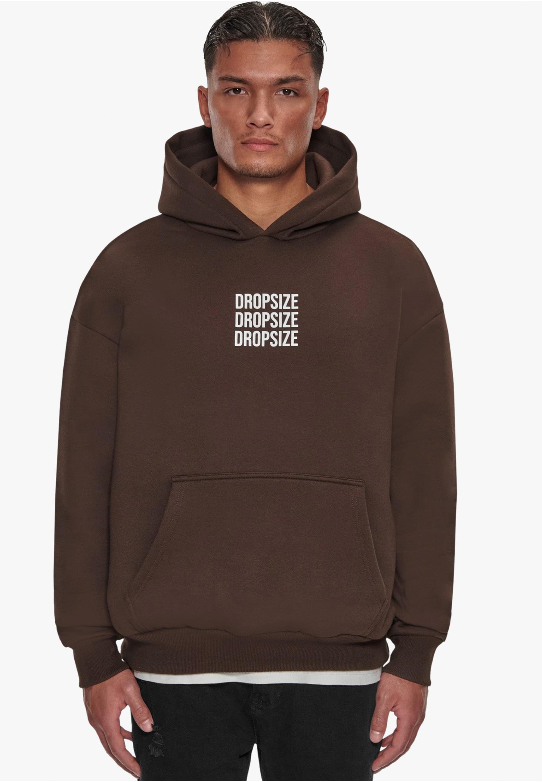 Dropsize Kapuzensweatshirt »Dropsize Herren Dropsize Heavy Oversize Triple Logo Hoodie«, (1 tlg.)