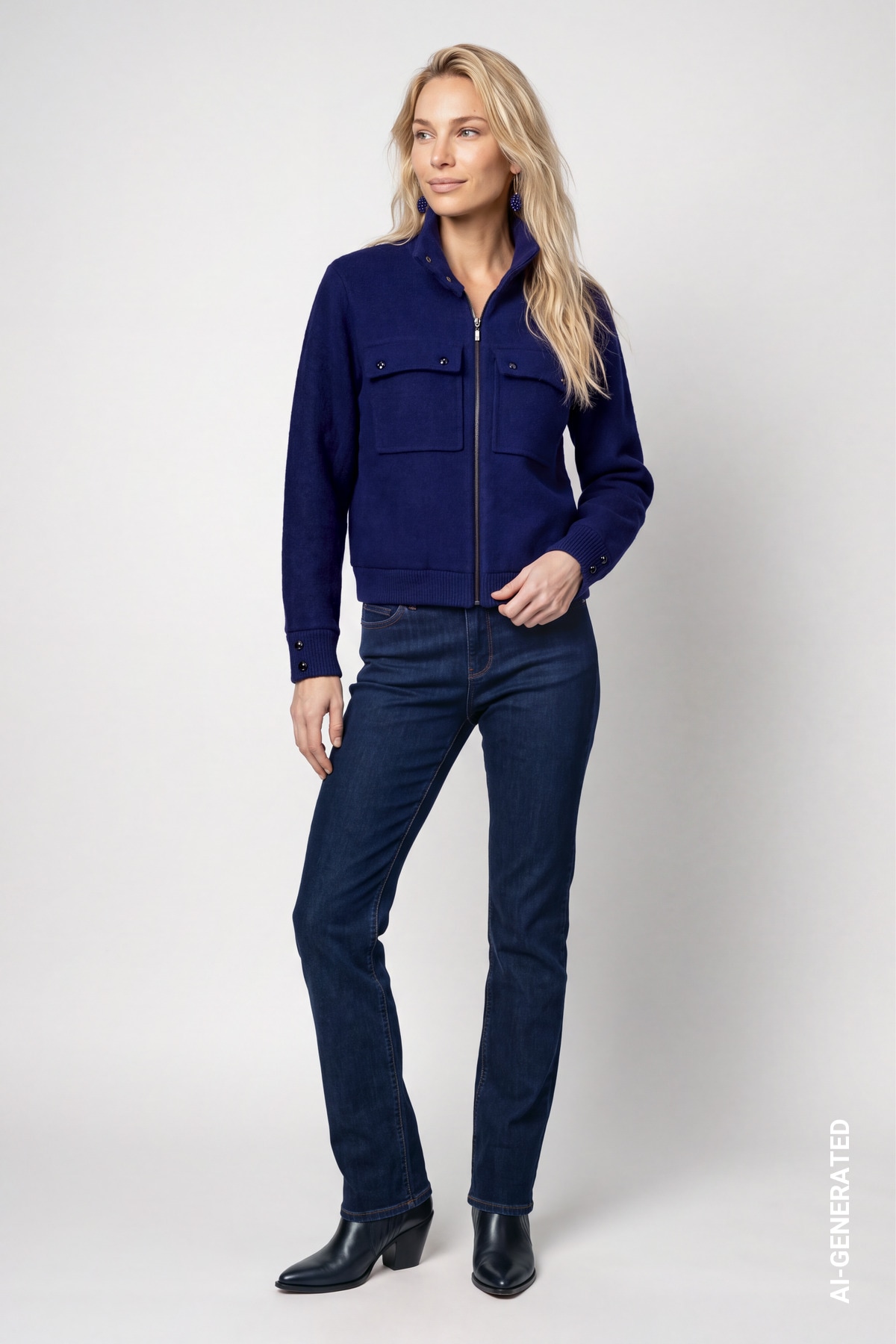 Monari Strickjacke Regular fit mit Taschen