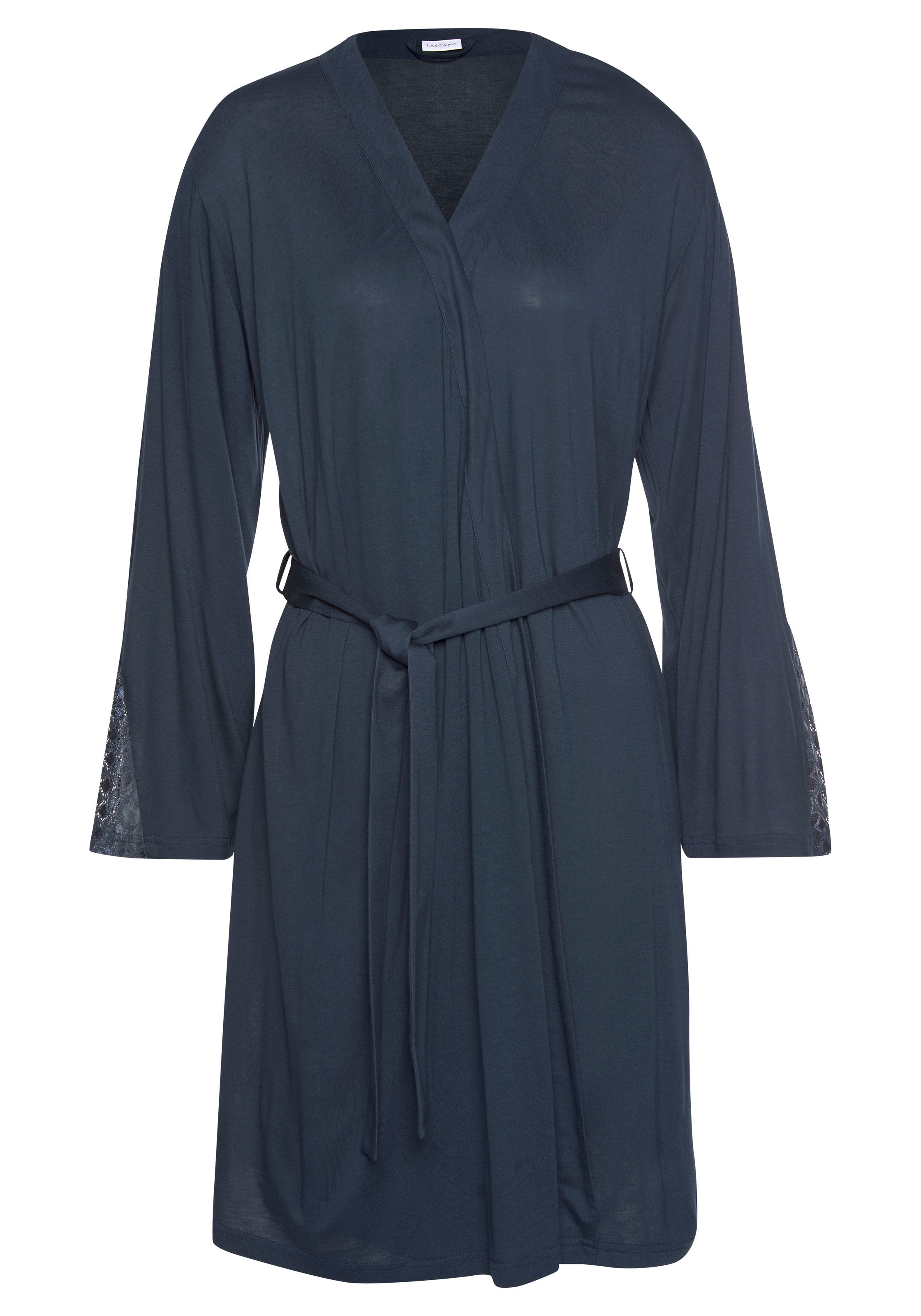 LASCANA Kimono 1-teilig, mit langen Ärmeln und Spitzen-Details günstig online kaufen