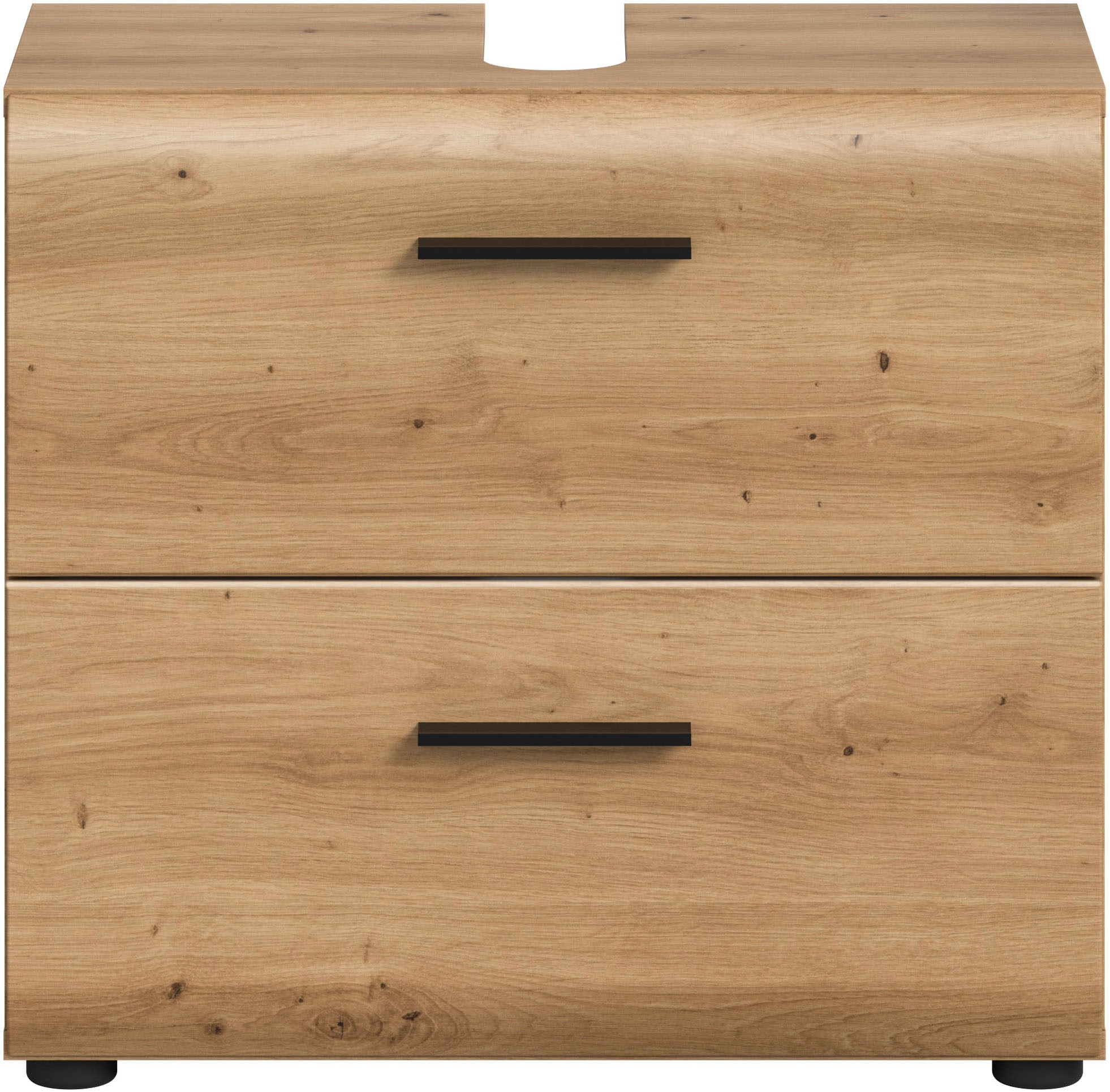 INOSIGN Waschbeckenunterschrank »FLORENZ, TOPSELLER!, Breite 60 cm, 2 Schubkästen,ink. Siphonausschnitt«, (1 St.), Florenz, Waschbeckenunterschrank, Artisan Oak NB, 2 Schubladen