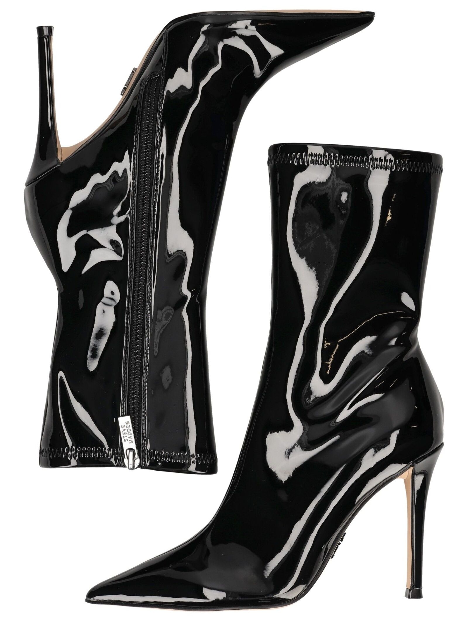 STEVE MADDEN High-Heel-Stiefelette »STEVE MADDEN Stiefelette Lederimitat«