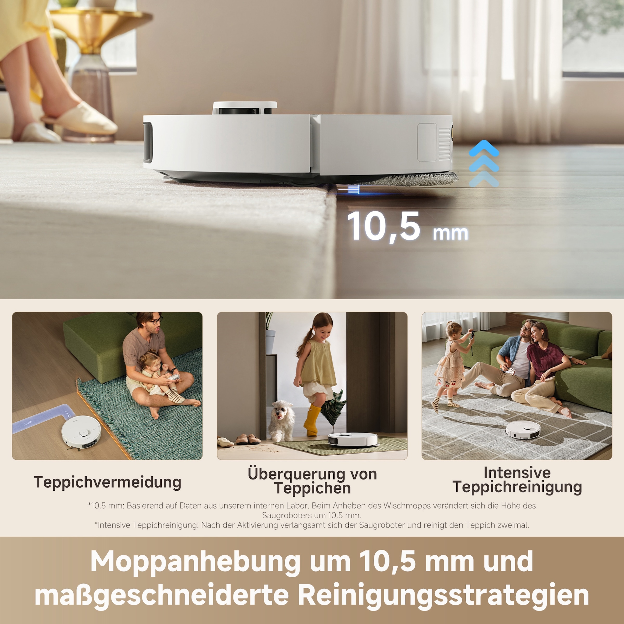 Dreame Saugroboter »mit Wischfunktion L10s Ultra Gen 3 Set« mit Dual-Wischpads, mit flexiblen Roboterarmen, App-Steuerung