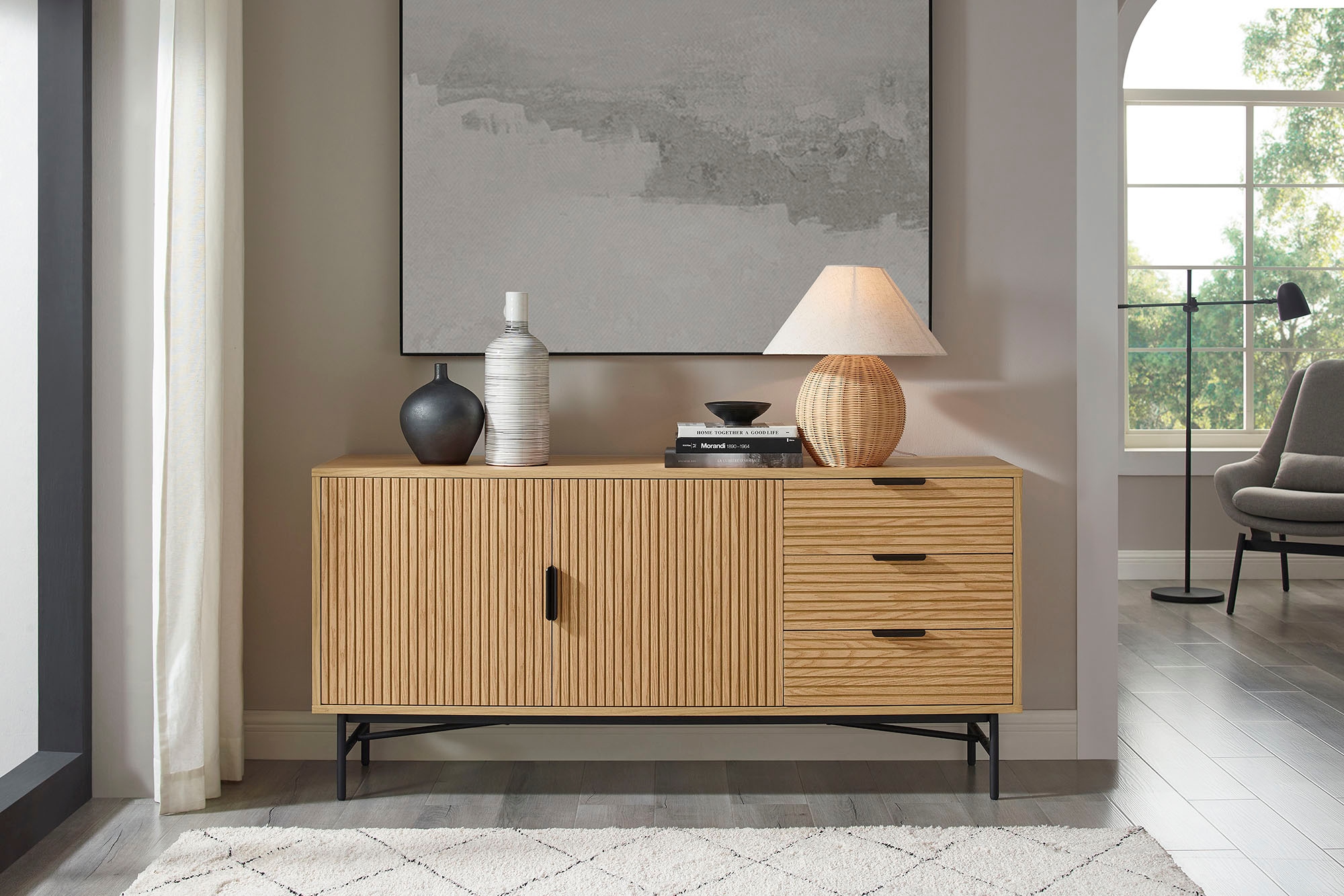SalesFever Sideboard "Visby Stilvolle Kommode für mehr Stauraum", Kommode, günstig online kaufen
