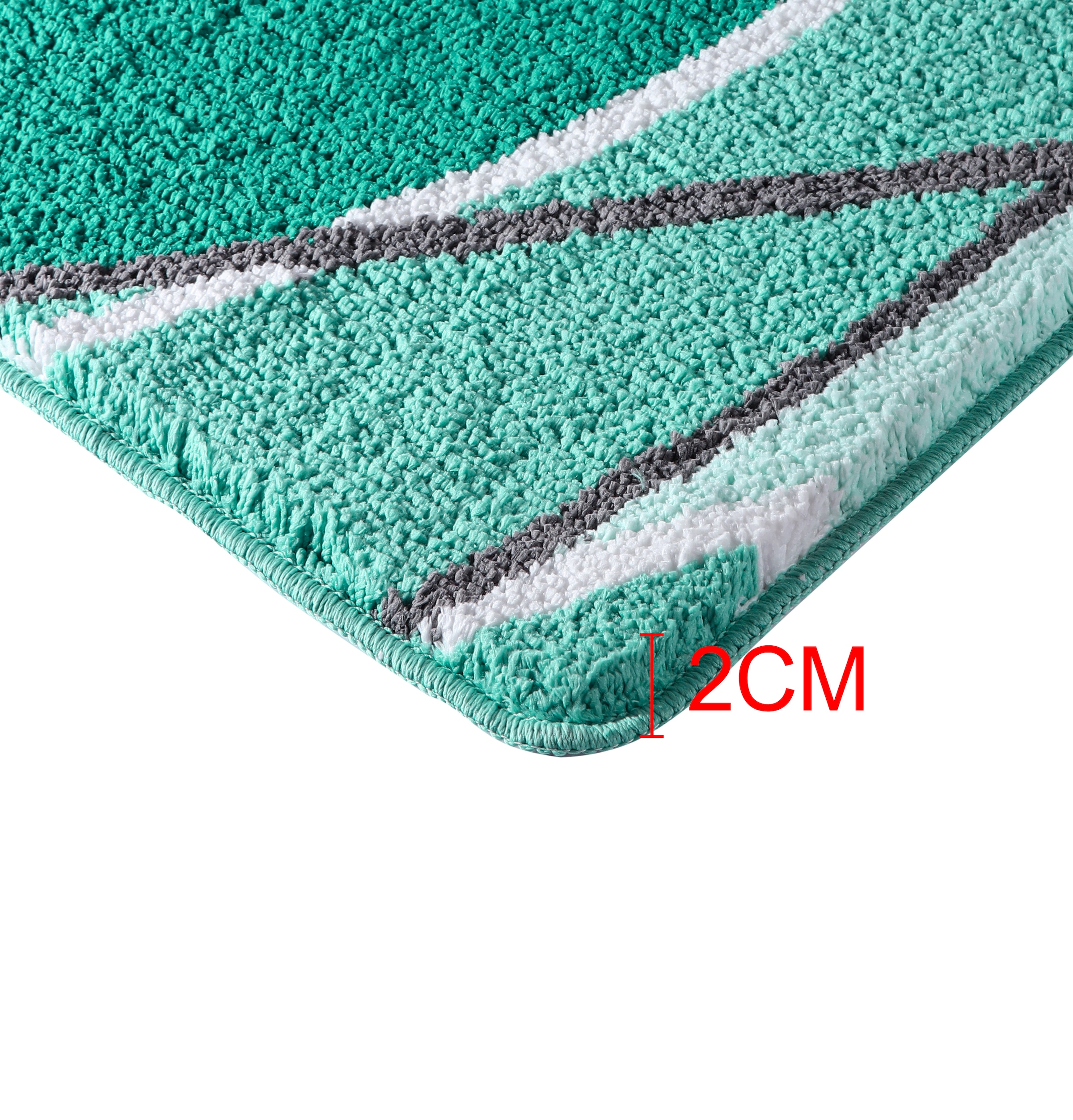 my home Badematte »Juna mit Muster, Badvorleger, Badezimmer Teppich, Duschvorleger«, rutschhemmend beschichtet, strapazierfähig, besonders weich, Design, Badematten, Badteppich